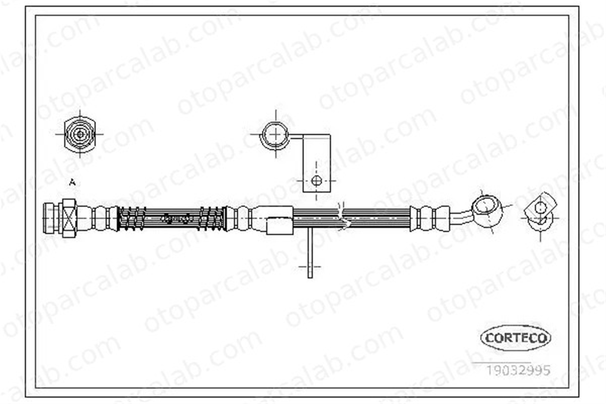 SWAPP 40280 Fren Hortumu Ön Sol HYUNDAI ACCENT II ACCENT II Sedan 5873125000