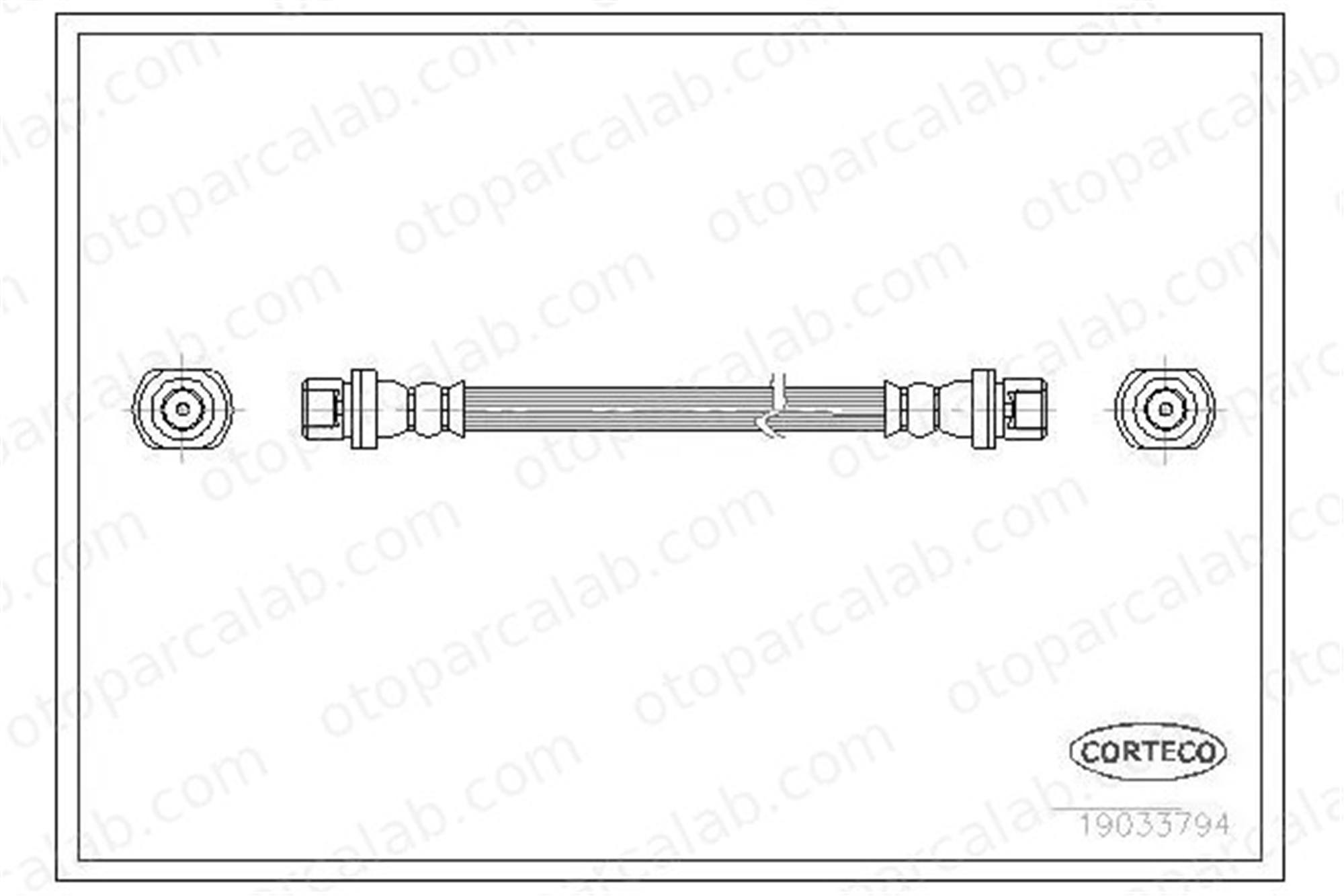 SWAPP 40357 Fren Hortumu Ön Sağ veya Sol TOYOTA HILUX IV Pick-up HILUX V Pick-up 9094702957
