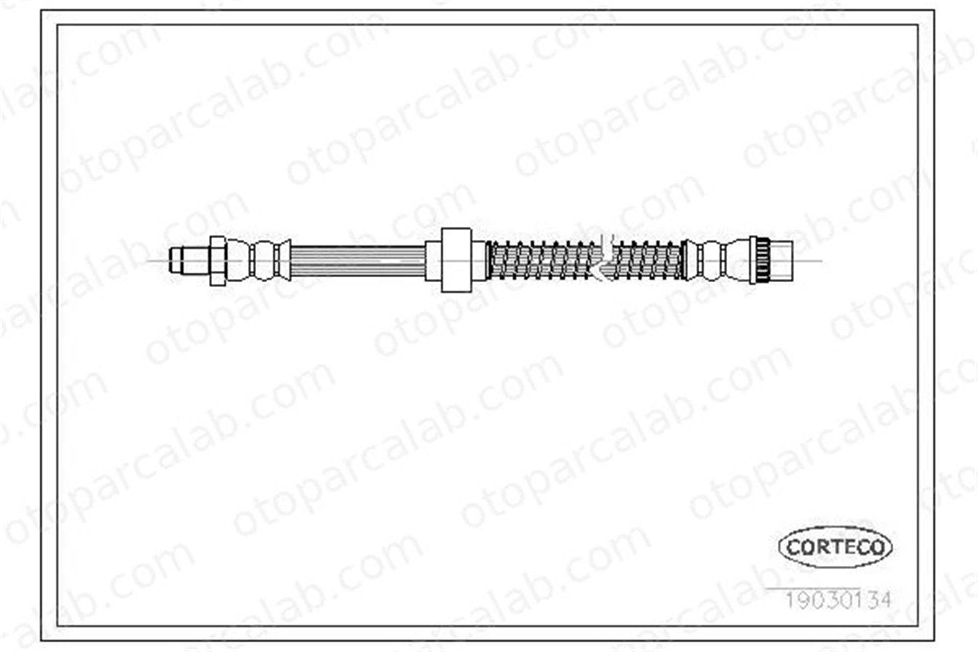 SWAPP 40588 Fren Hortumu Ön Sağ veya Sol PEUGEOT PARTNER Kasa/büyük limuzin CITROËN XSARA PICASSO 4806E0 4806A8