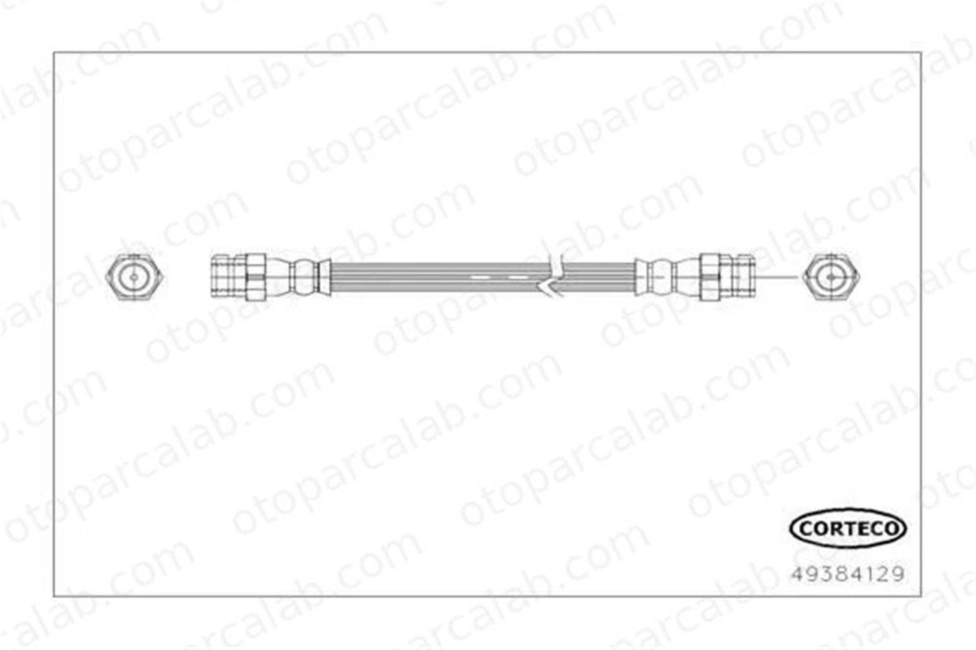 SWAPP 41240 Fren Hortumu Arka Sağ veya Sol VW UP! SEAT Mii 1S0611775