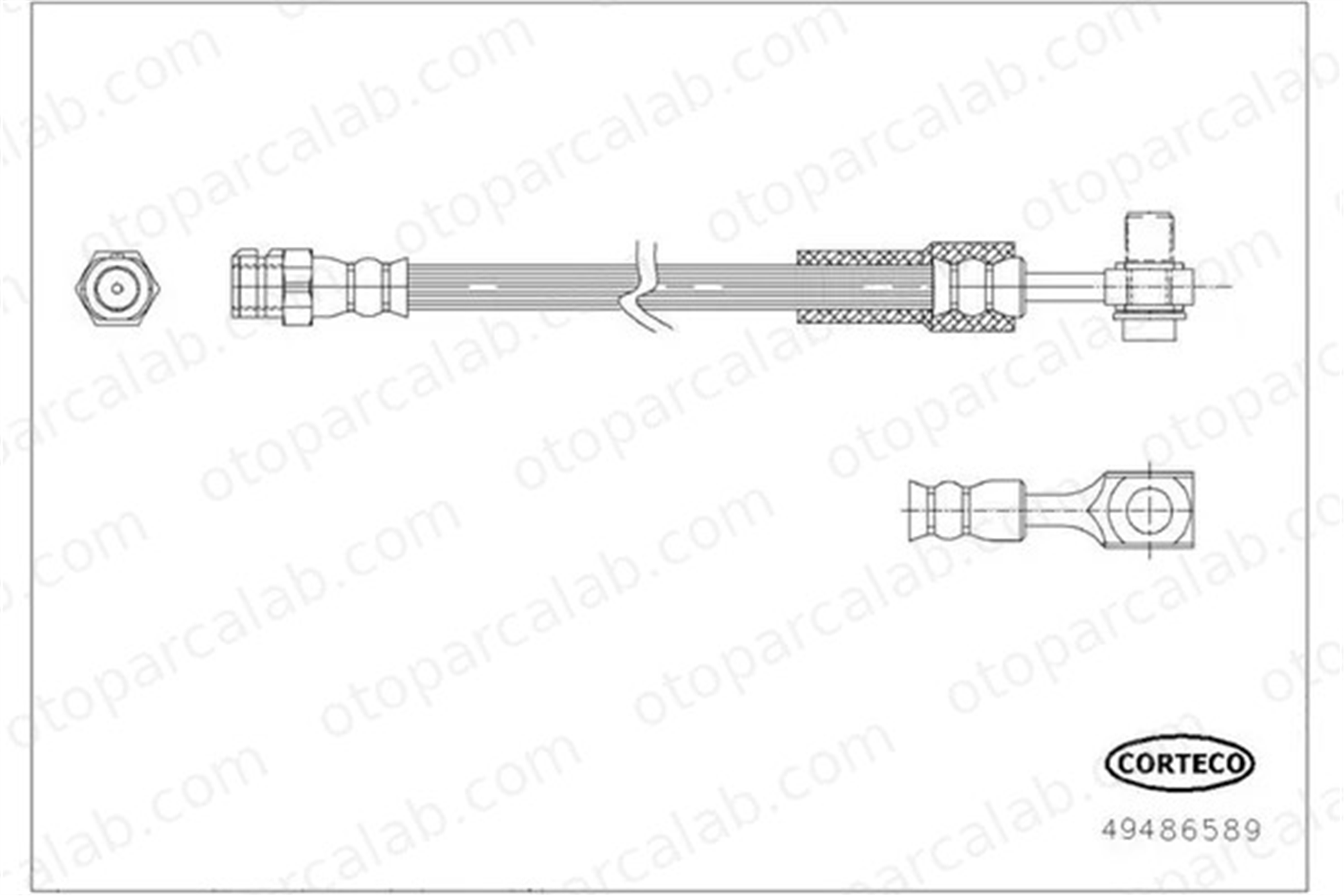 SWAPP 41242 Fren Hortumu Arka Sağ veya Sol SEAT LEON LEON ST 5Q0611775F