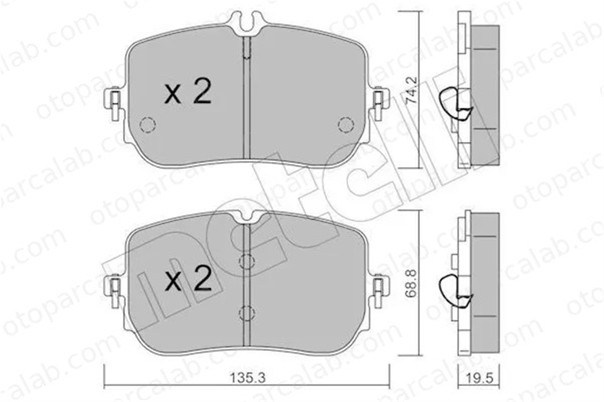 SWAPP 44360 Fren Disk Balata Ön MERCEDES-BENZ A-SERISI A-SERISI Sedan 4205303 000 420 53 03