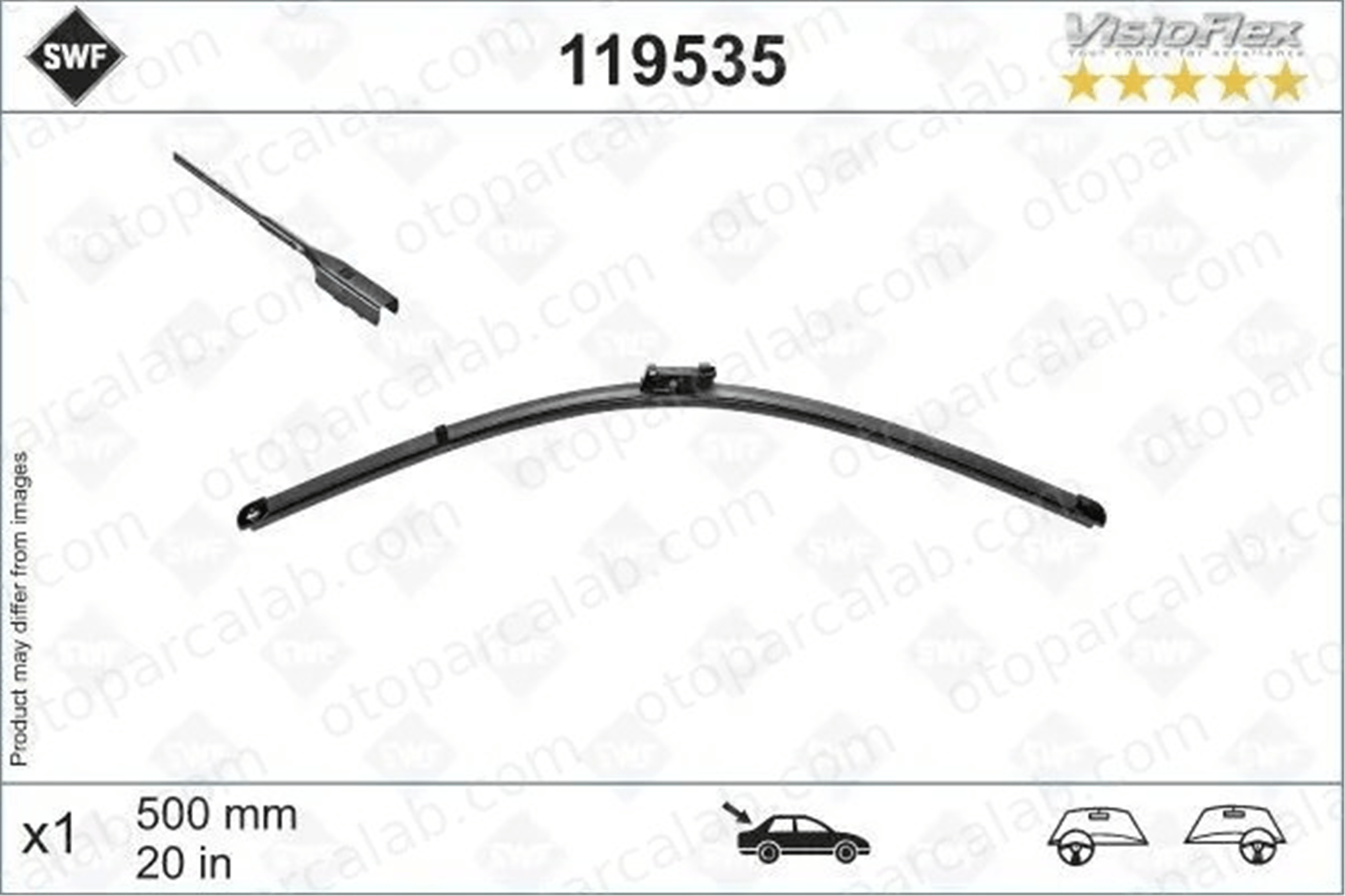 SWF 119535 Silecek Süpürgesi Arka OPEL INSIGNIA B Grand Sport 13475091