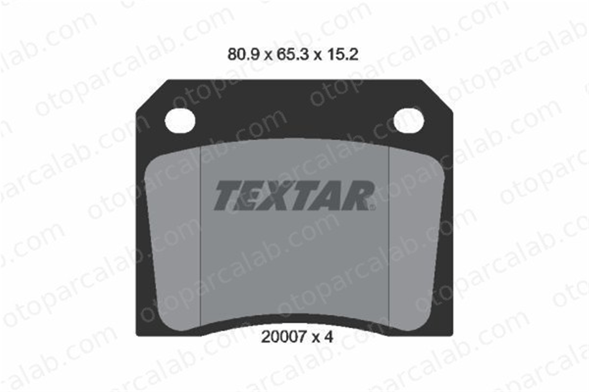 TEXTAR 2000702 Fren Disk Balata Ön JAGUAR XJ XJSC Convertible 2000702 GBP141