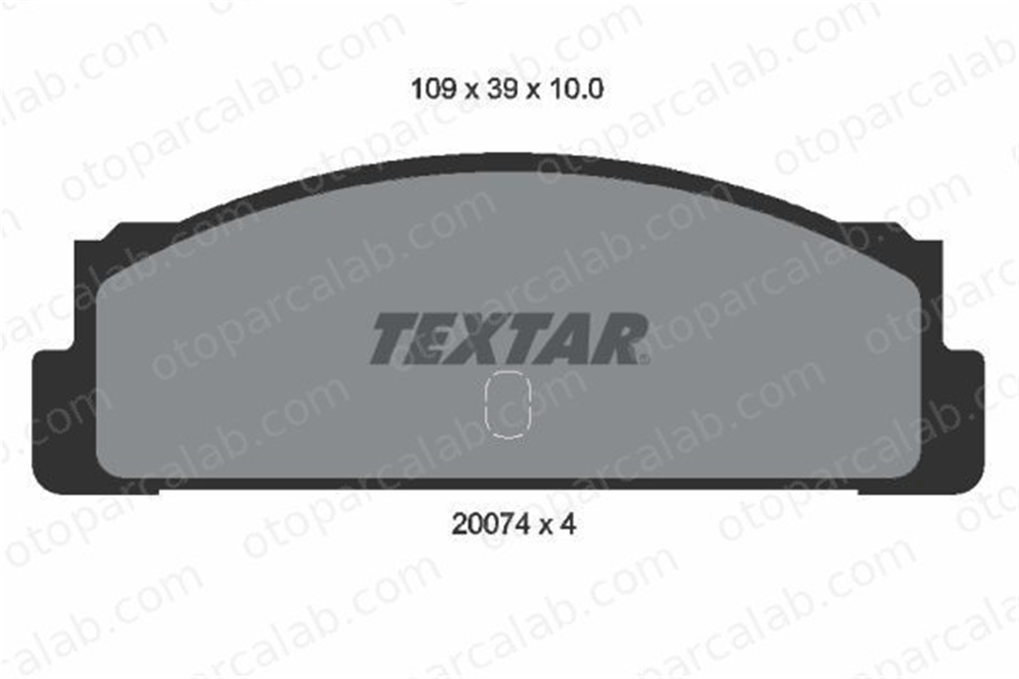 TEXTAR 2007404 Fren Disk Balata Ön FIAT 124 Spider 132 2007404 4236416