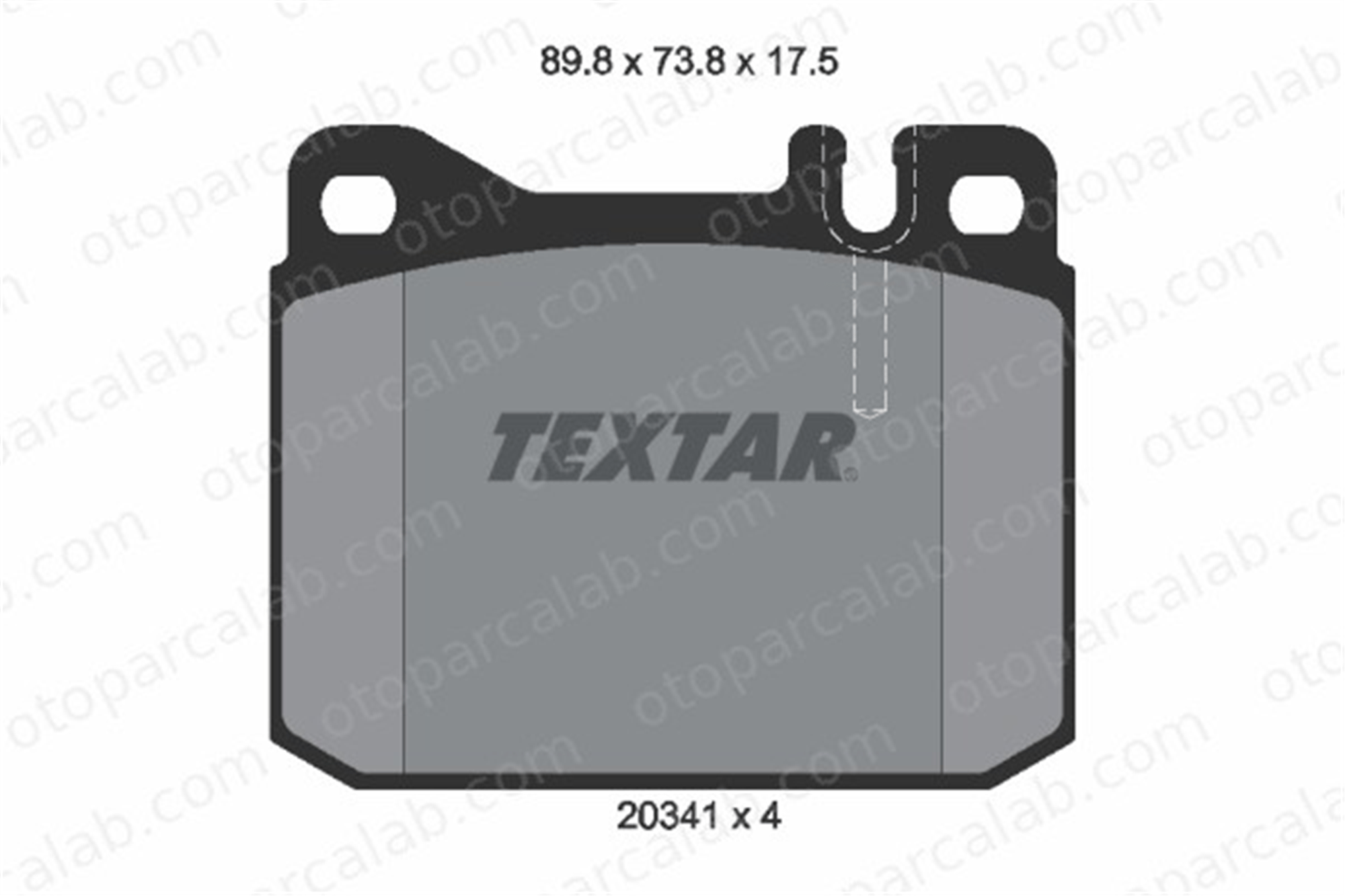 TEXTAR 2034110 Fren Disk Balata Ön MERCEDES-BENZ S-SERISI 123 Sedan A0014209920 4205920