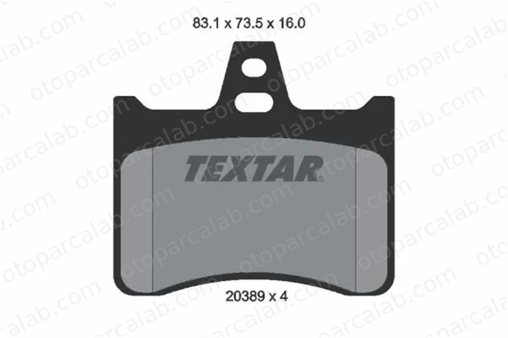 TEXTAR 2038902 Fren Disk Balata Ön CITROËN XM Break XANTIA Break 2038902 425173
