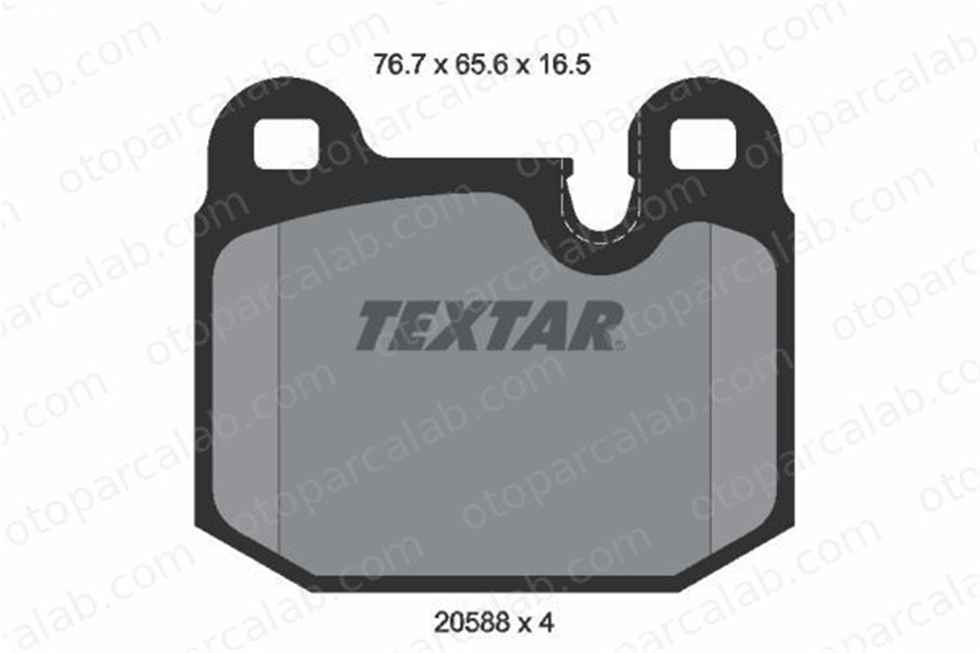 TEXTAR 2058805 Fren Disk Balata Ön BMW 3 M1 2058805 1150523