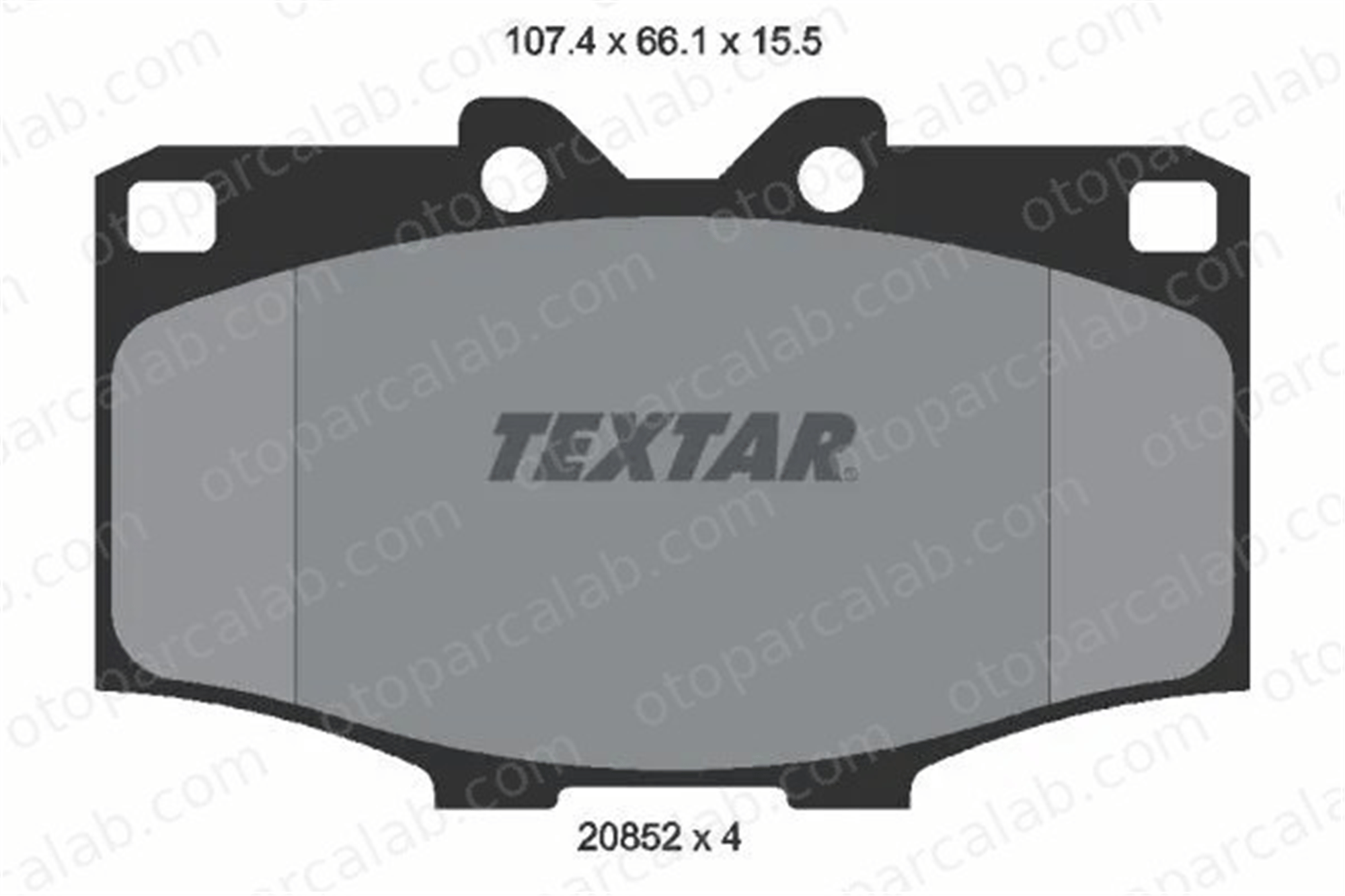 TEXTAR 2085201 Fren Disk Balata Ön TOYOTA LAND CRUISER LAND CRUISER Pick-up 2085201 J0449135130