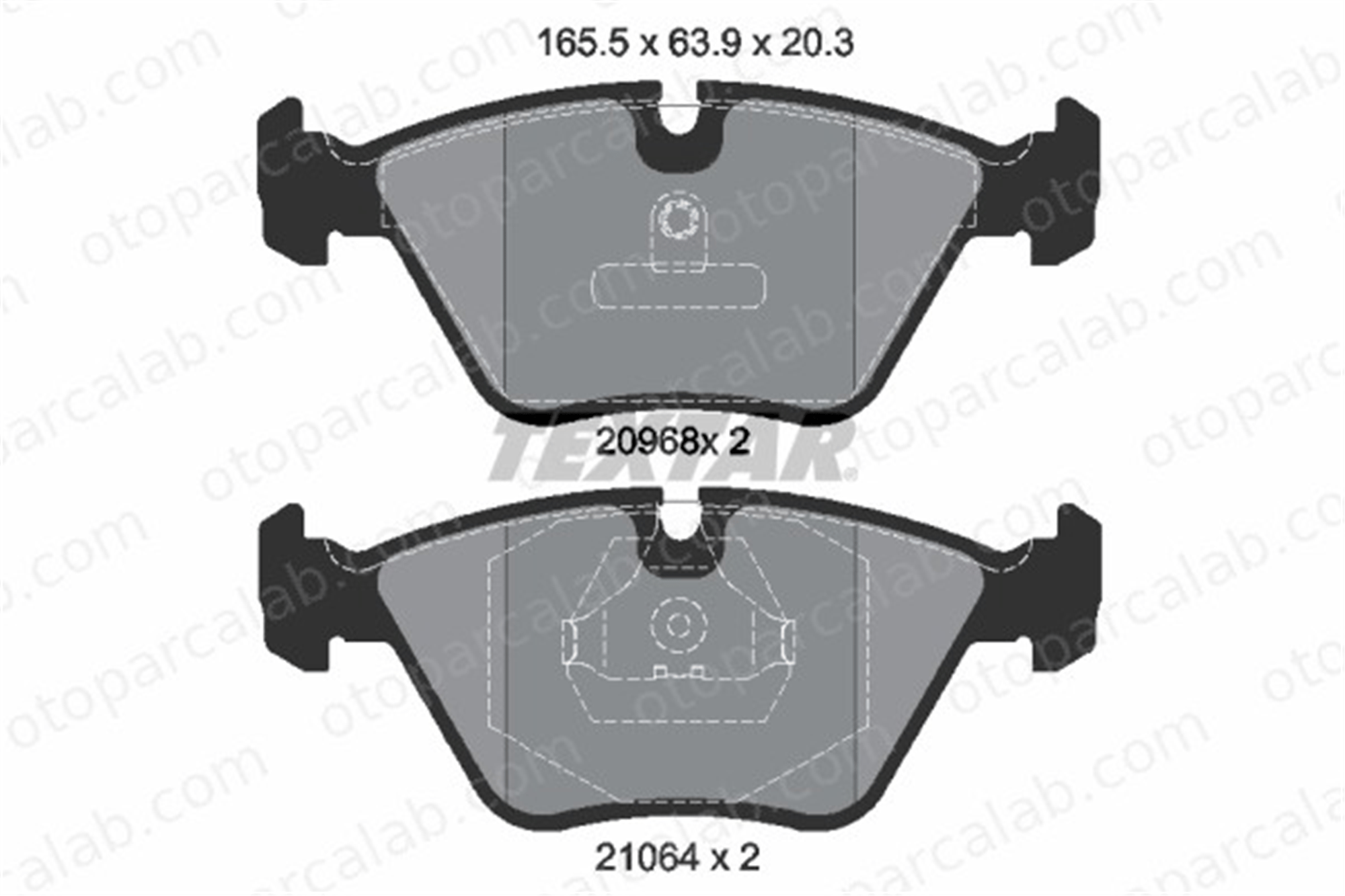 TEXTAR 2096801 Fren Disk Balata Ön BMW 5 5 Touring 34111162535 1157039