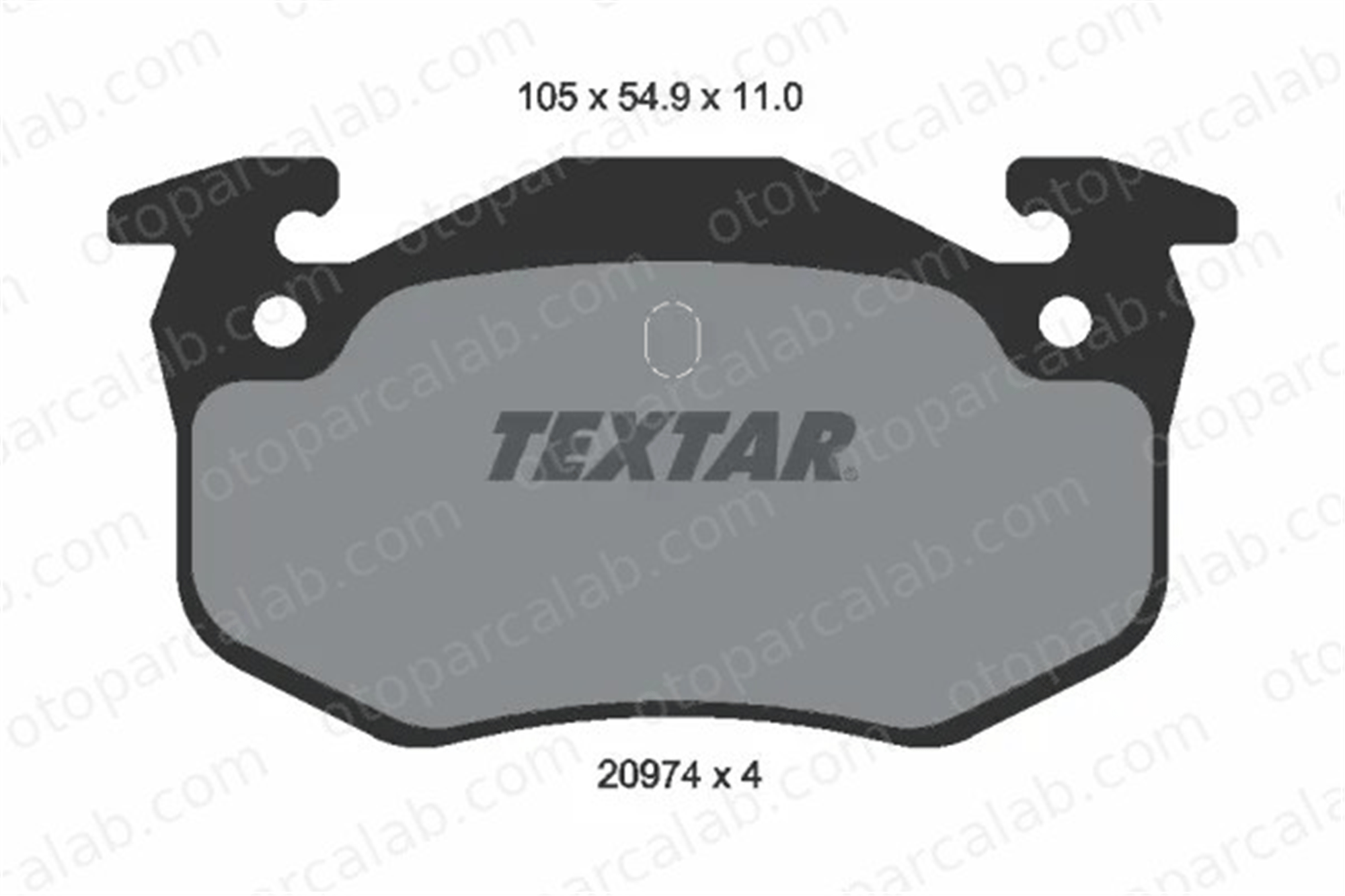 TEXTAR 2097401 Fren Disk Balata Arka RENAULT 19 II Chamade CLIO I 425271 425274