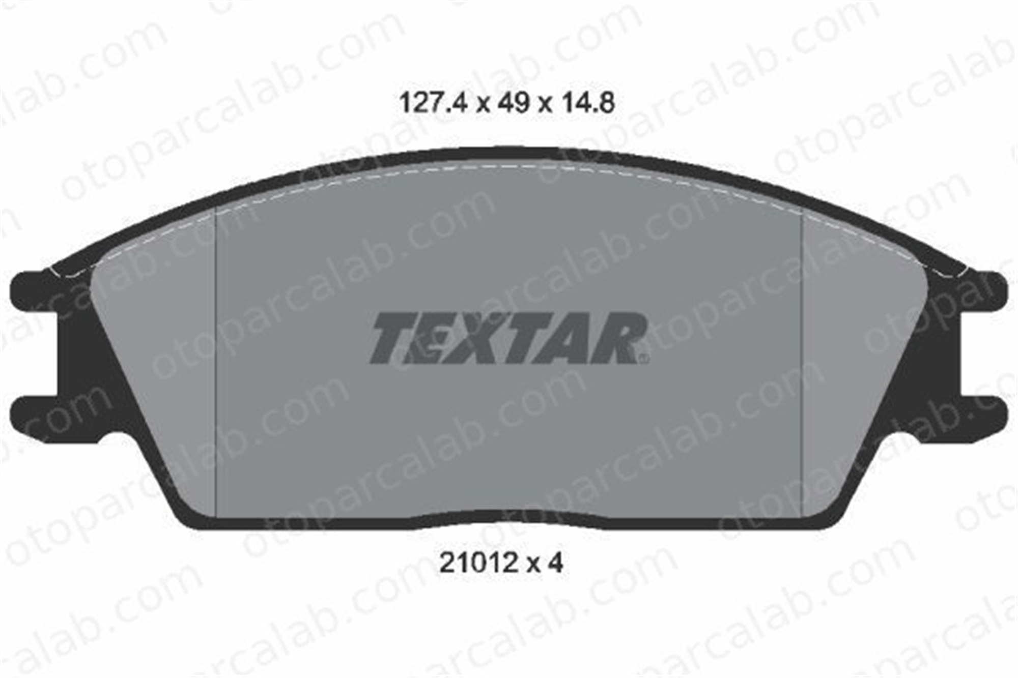 TEXTAR 2101204 Fren Disk Balata Ön HYUNDAI GETZ PONY / EXCEL Sedan 2101204