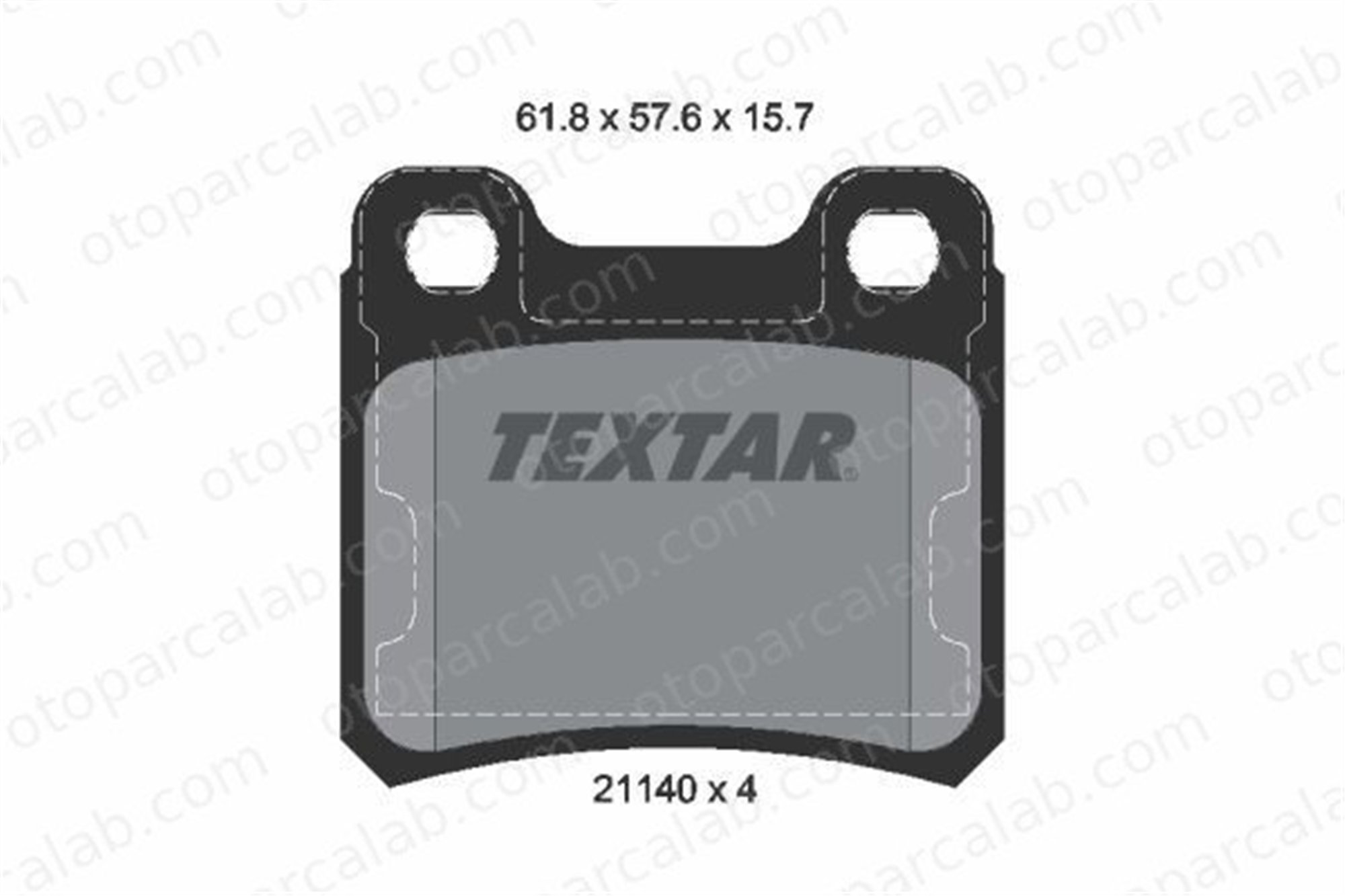 TEXTAR 2114001 Fren Disk Balata Arka OPEL ASTRA F Station wagon ASTRA F 1605728 93225005