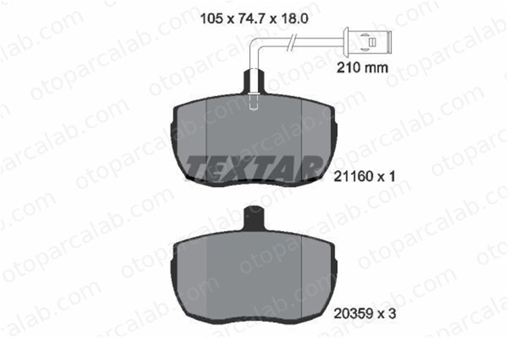 TEXTAR 2116002 Fren Disk Balata Ön LAND ROVER RANGE ROVER I IVECO DAILY II Panelvan/Van 2116002 7663999