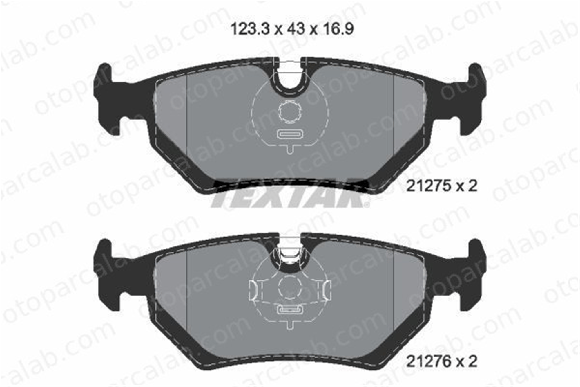 TEXTAR 2127504 Fren Disk Balata Ön JAGUAR XJ Coupe XJSC Convertible 2127504 JJLM1833