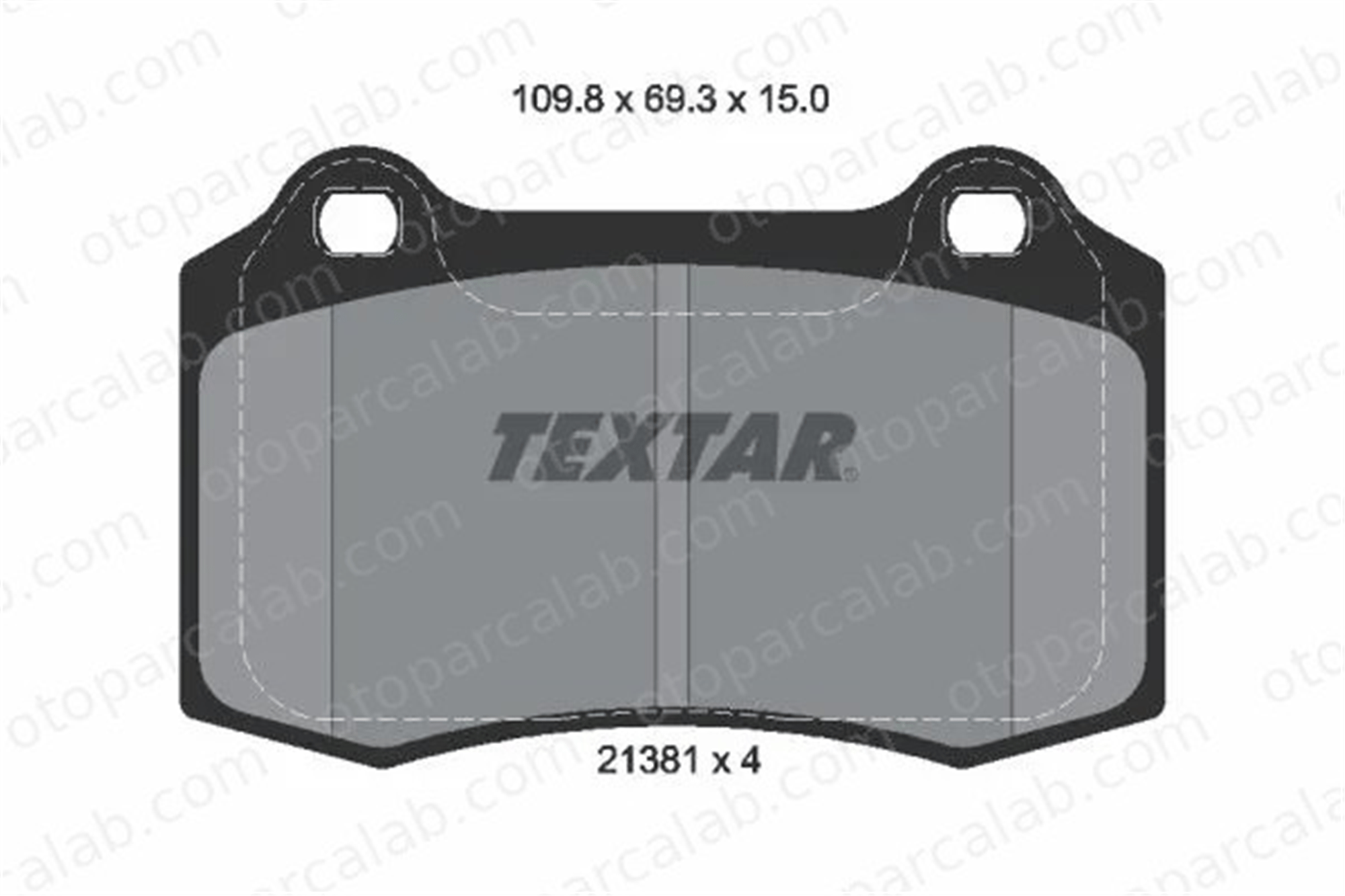 TEXTAR 2138102 Fren Disk Balata Ön JAGUAR XK 8 Convertible XK 8 Coupe 2138102 2885759PK