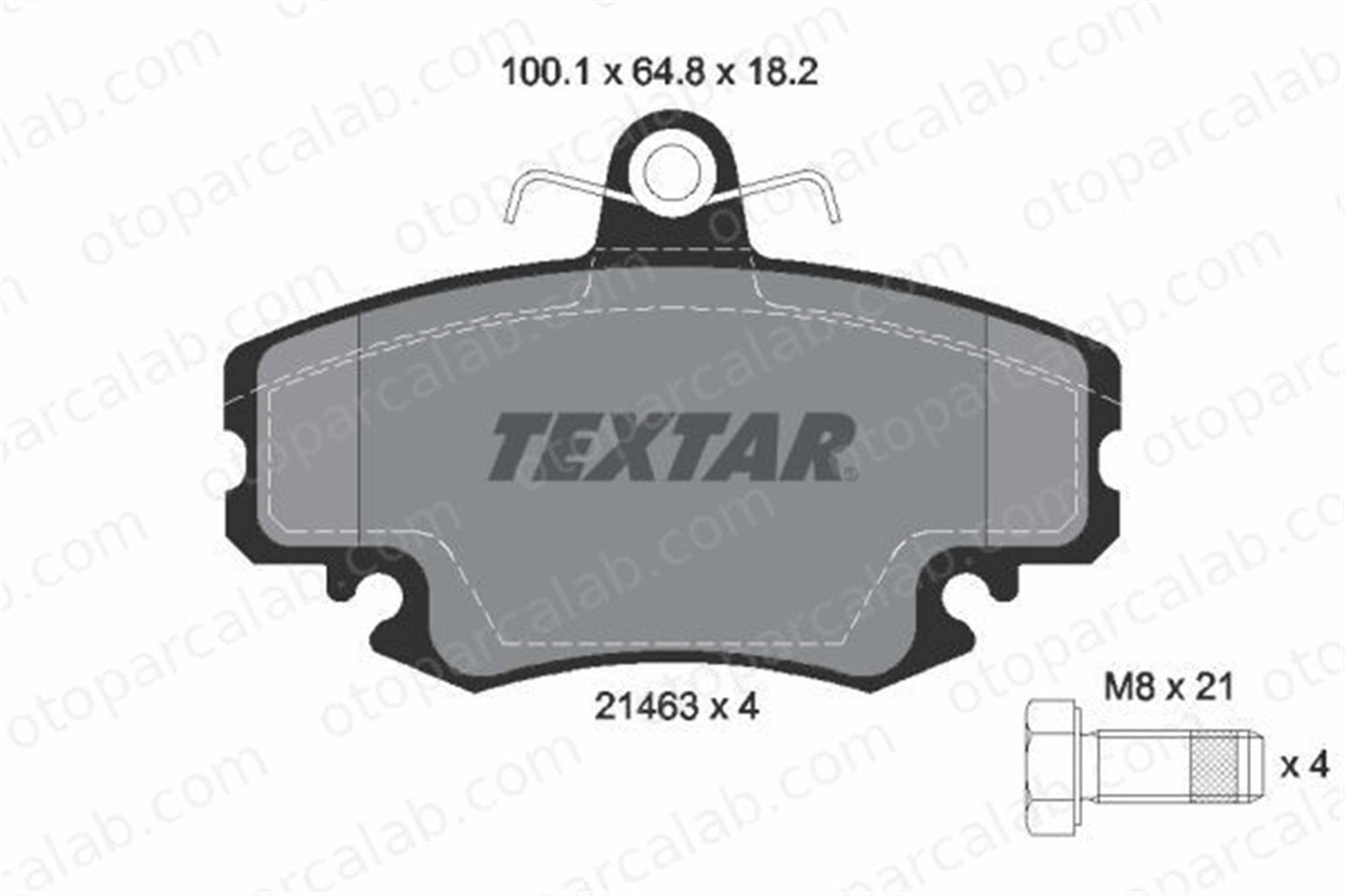 TEXTAR 2146306 Fren Disk Balata Ön RENAULT CLIO II RAPID Kasa/büyük limuzin 6025071042 7701201669