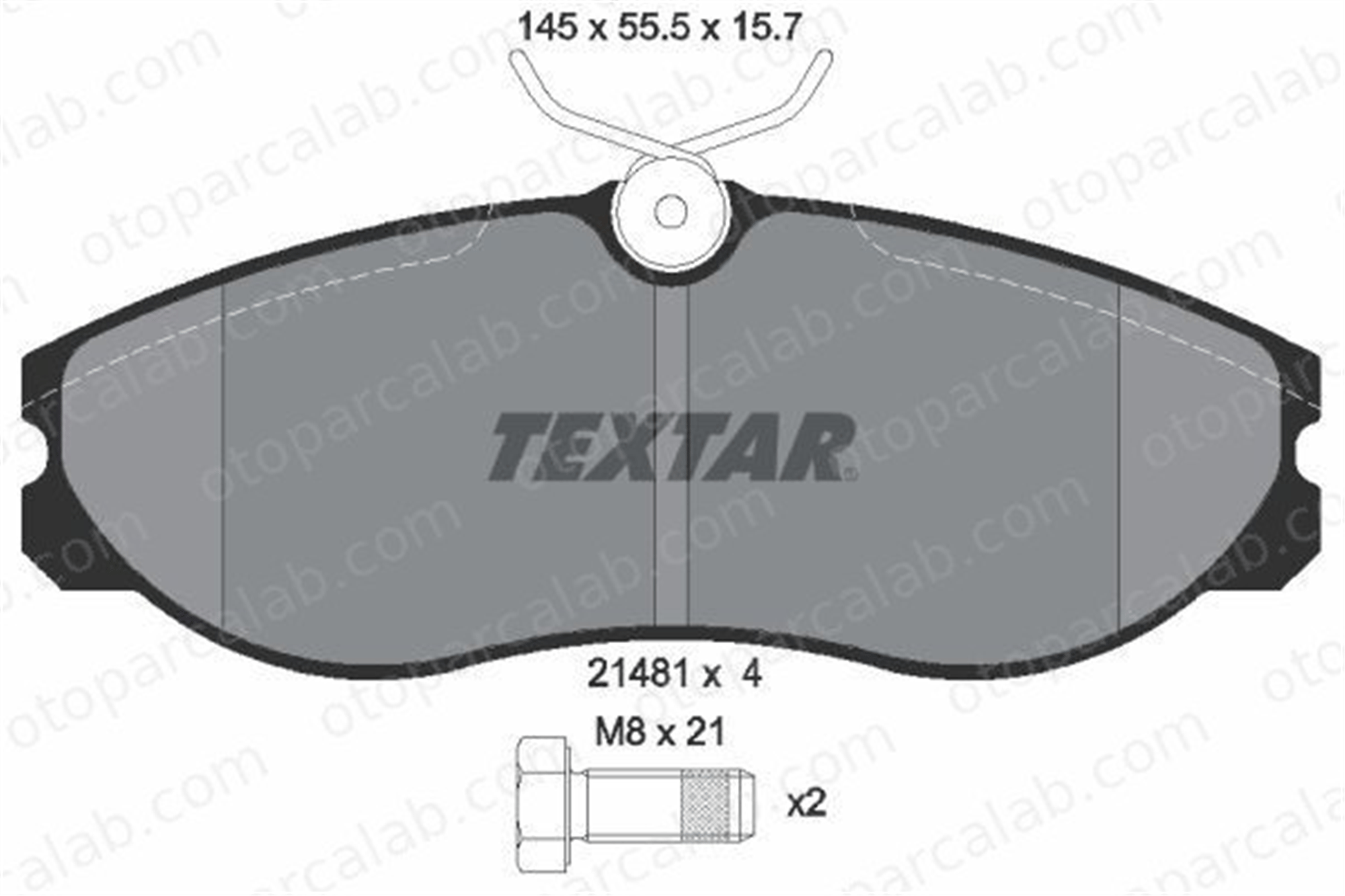 TEXTAR 2148101 Fren Disk Balata Ön FORD MAVERICK NISSAN SERENA 410609C125 1203933