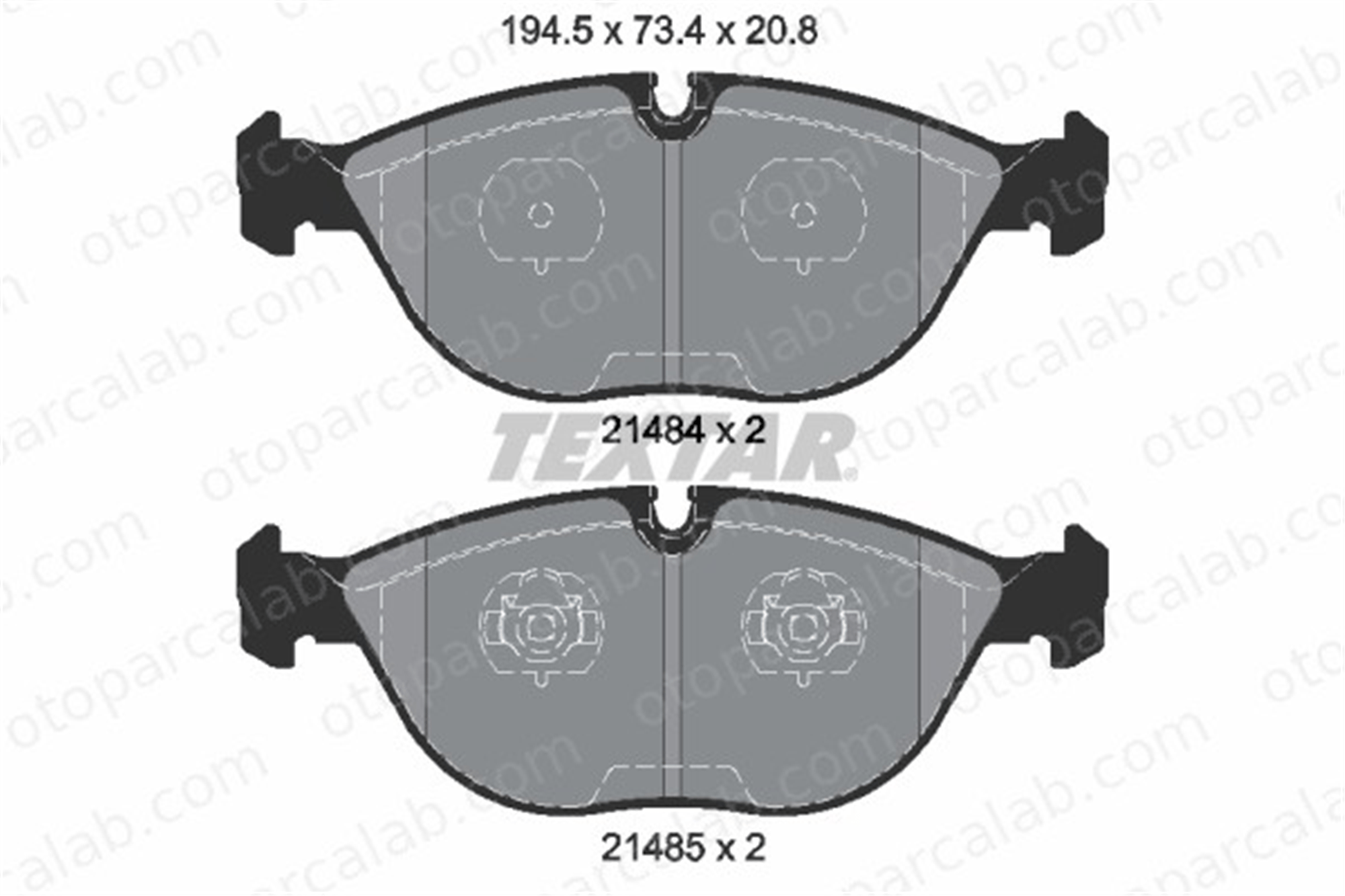 TEXTAR 2148401 Fren Disk Balata Ön MERCEDES-BENZ E-SERISI E-SERISI T-Model 34116761246 3B7698151