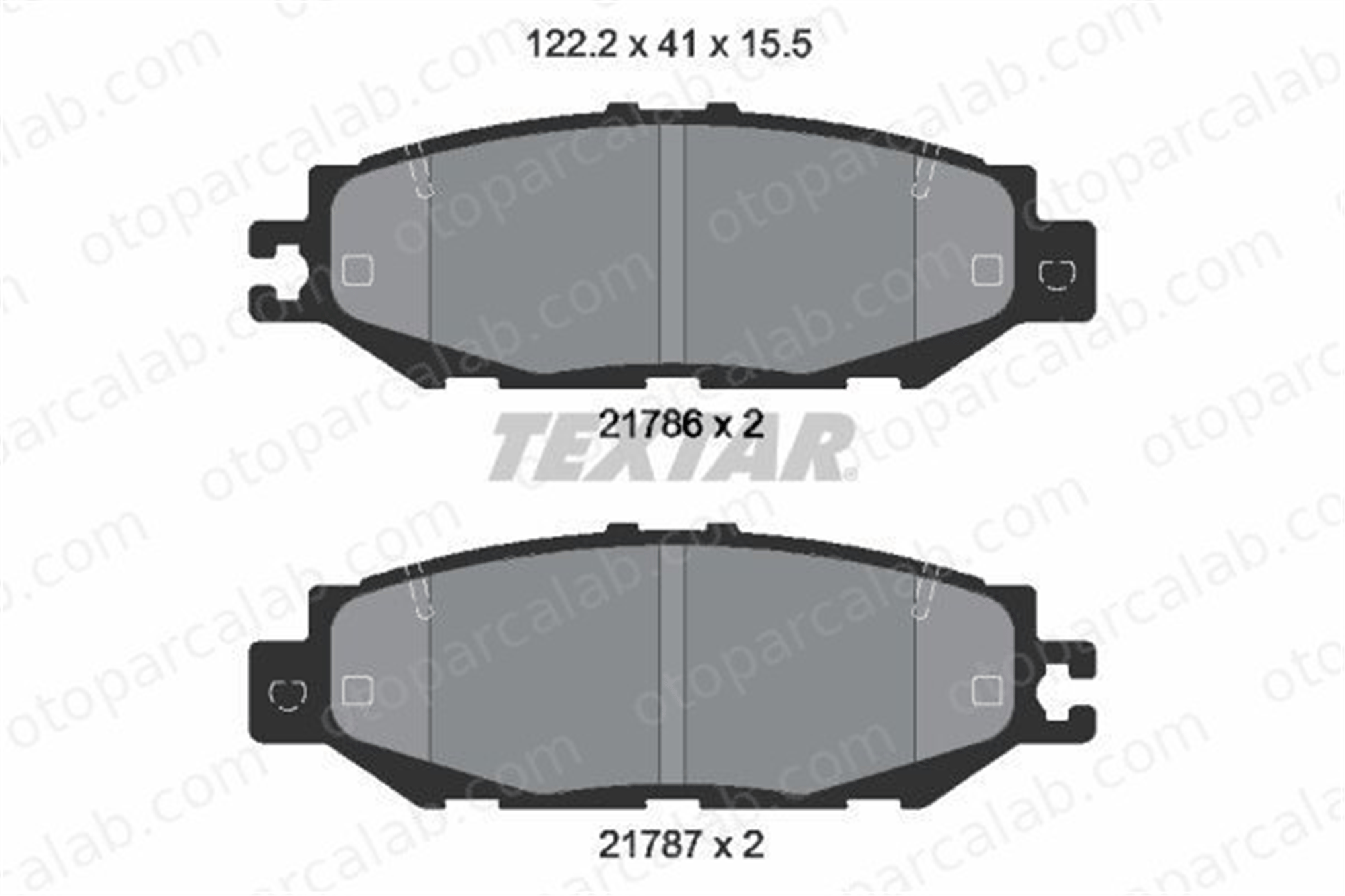 TEXTAR 2178601 Fren Disk Balata Ön LEXUS LS 2178601 446650030
