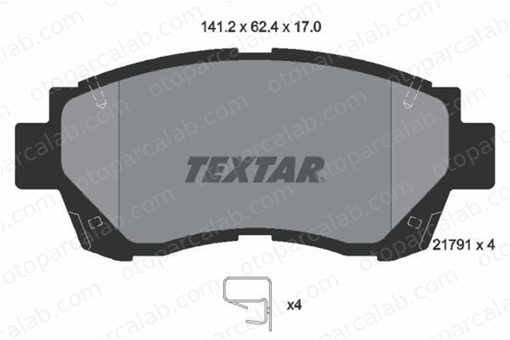 TEXTAR 2179101 Fren Disk Balata Ön TOYOTA CAMRY CAMRY Station wagon 2179101 446524010