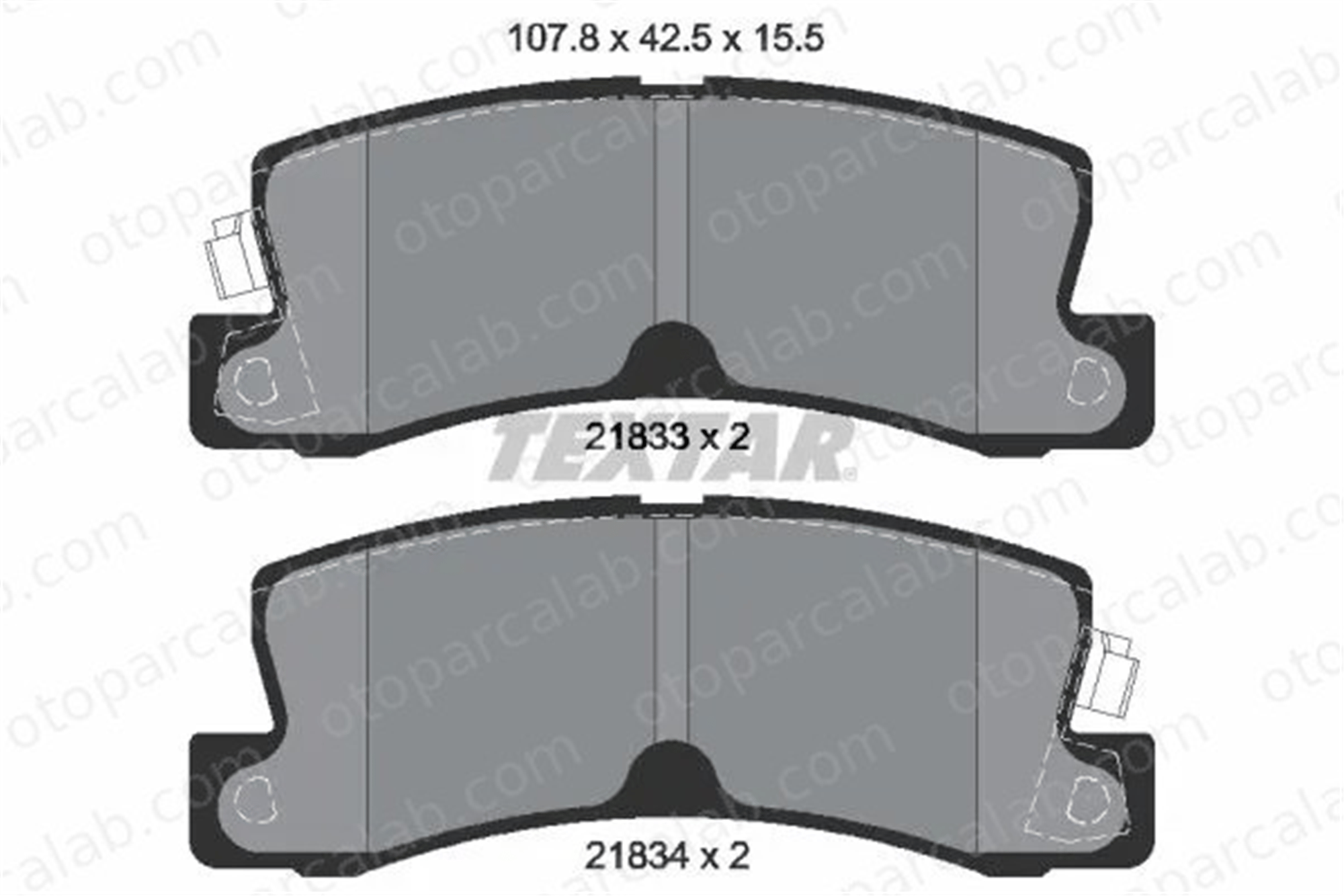 TEXTAR 2183301 Fren Disk Balata Arka TOYOTA CAMRY AVENSIS 446612110 0446612110