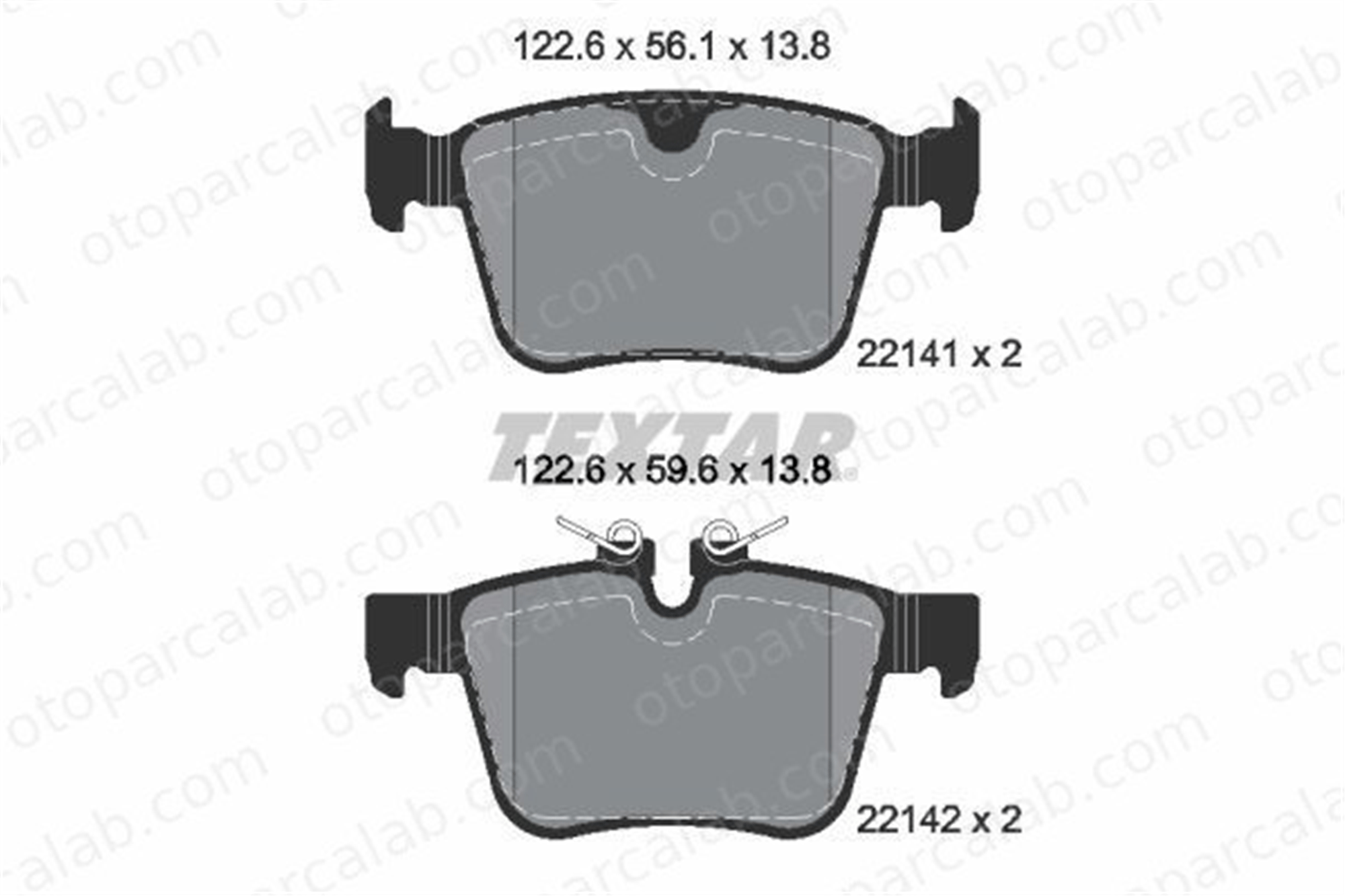 TEXTAR 2214103 Fren Disk Balata Ön JAGUAR I-PACE 2214103 T4K17305