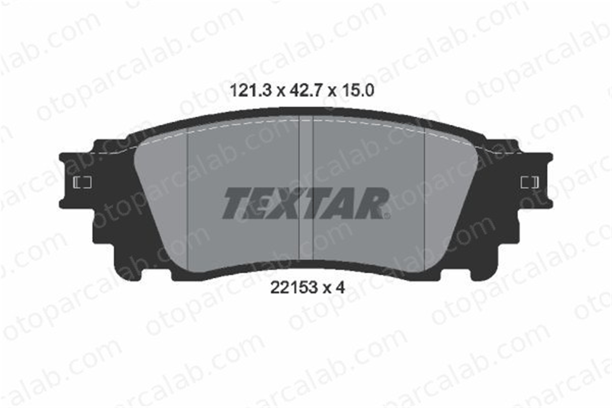 TEXTAR 2215301 Fren Disk Balata Arka LEXUS NX TOYOTA ALPHARD / VELLFIRE 446610010 04466-10010