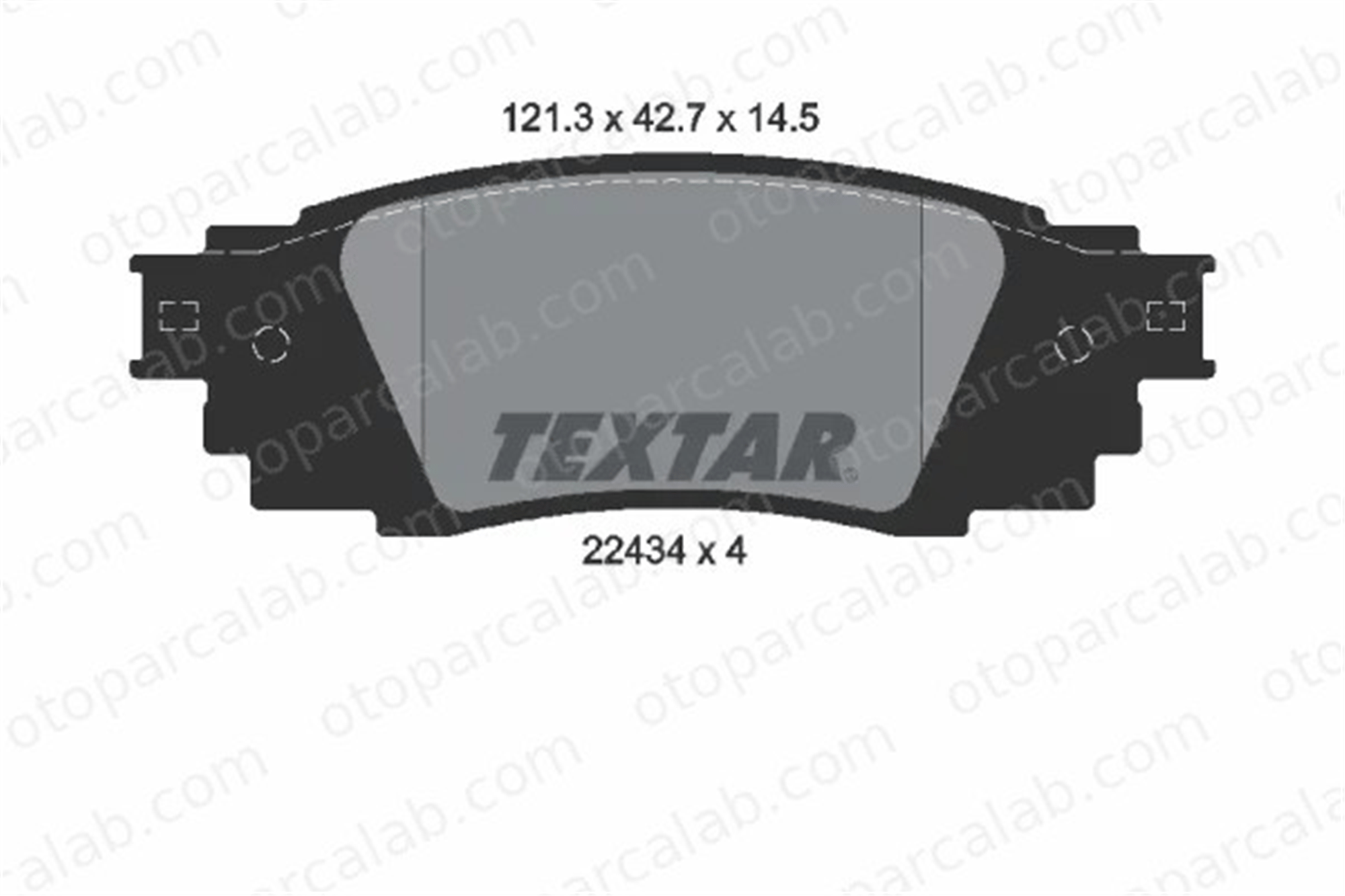 TEXTAR 2243401 Fren Disk Balata Arka TOYOTA CAMRY RAV 4 V 44660E070 044660E070