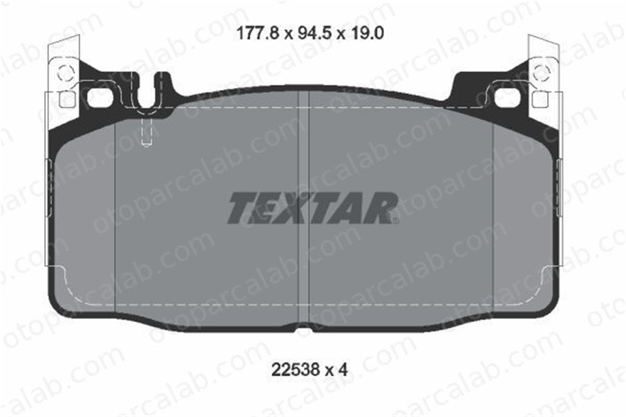 TEXTAR 2253801 Fren Disk Balata Ön MERCEDES-BENZ S-SERISI A0004205700 4204600