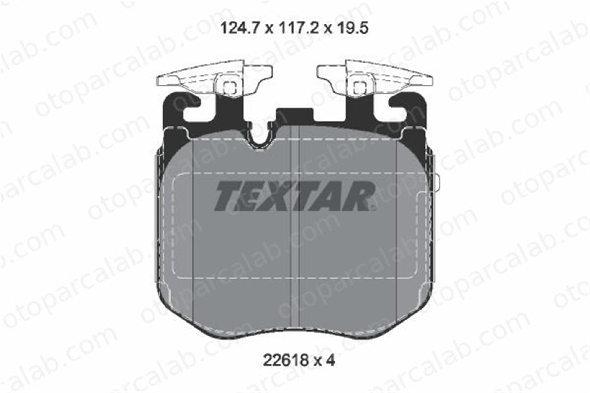 TEXTAR 2261801 Fren Disk Balata Ön BMW 5 3 34116888459 34106883510
