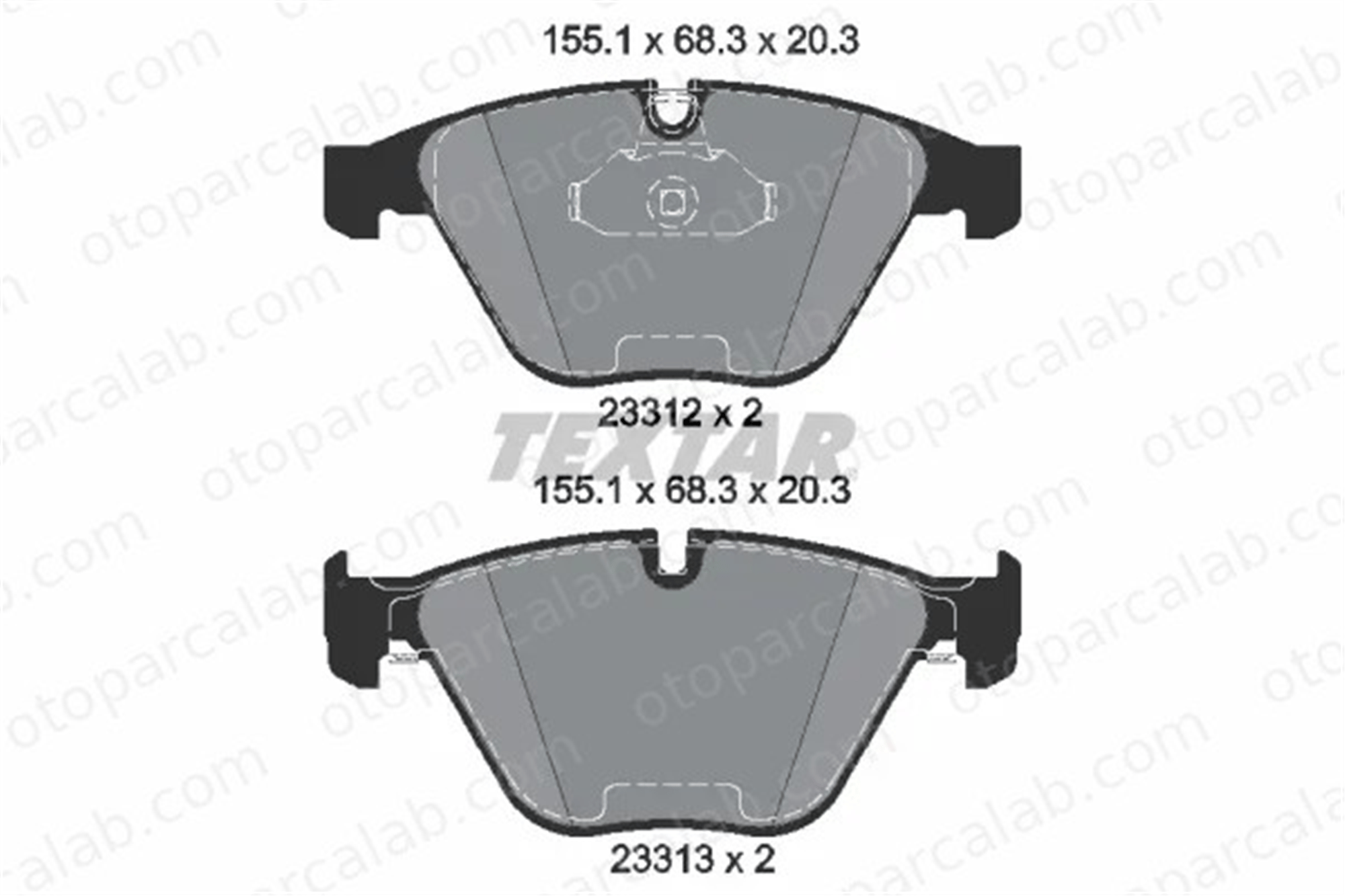 TEXTAR 2331211 Fren Disk Balata Ön BMW 5 5 Touring 34116794916 1763089