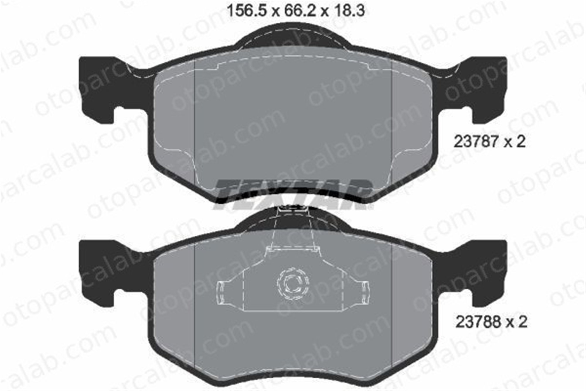 TEXTAR 2378701 Fren Disk Balata Ön FORD MAVERICK MAZDA TRIBUTE 2378701 1U2J2C452BC