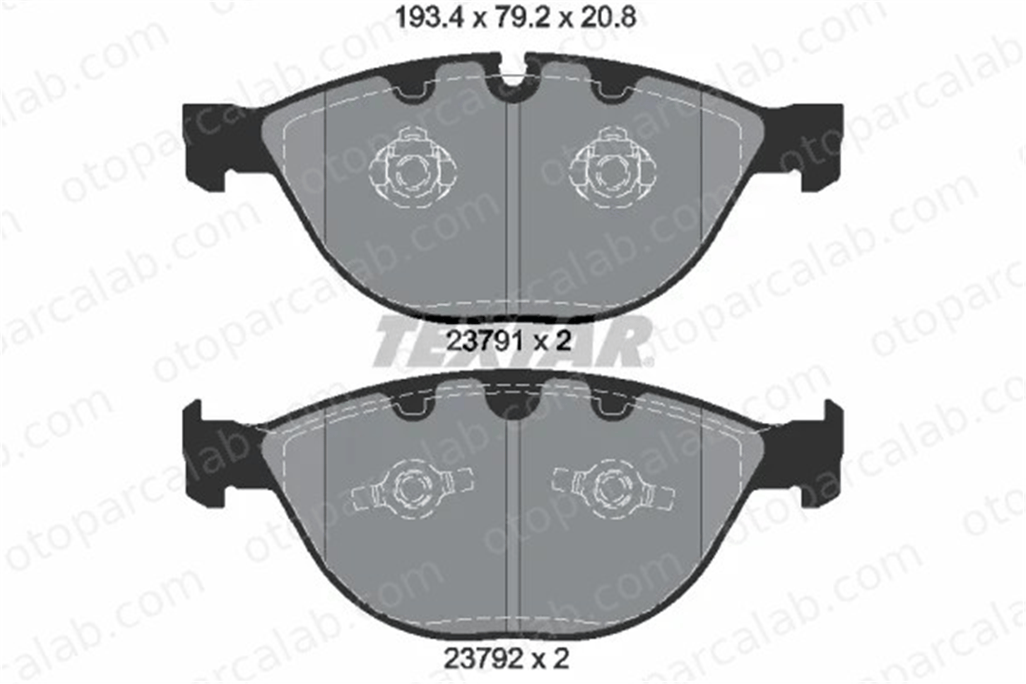TEXTAR 2379101 Fren Disk Balata Ön BMW 5 5 Touring 34116763652 2283365