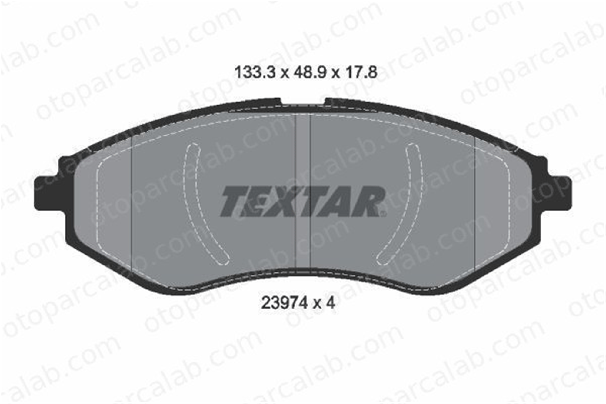 TEXTAR 2397401 Fren Disk Balata Ön CHEVROLET AVEO / KALOS Hatchback AVEO / KALOS Sedan 96534653 PW892497
