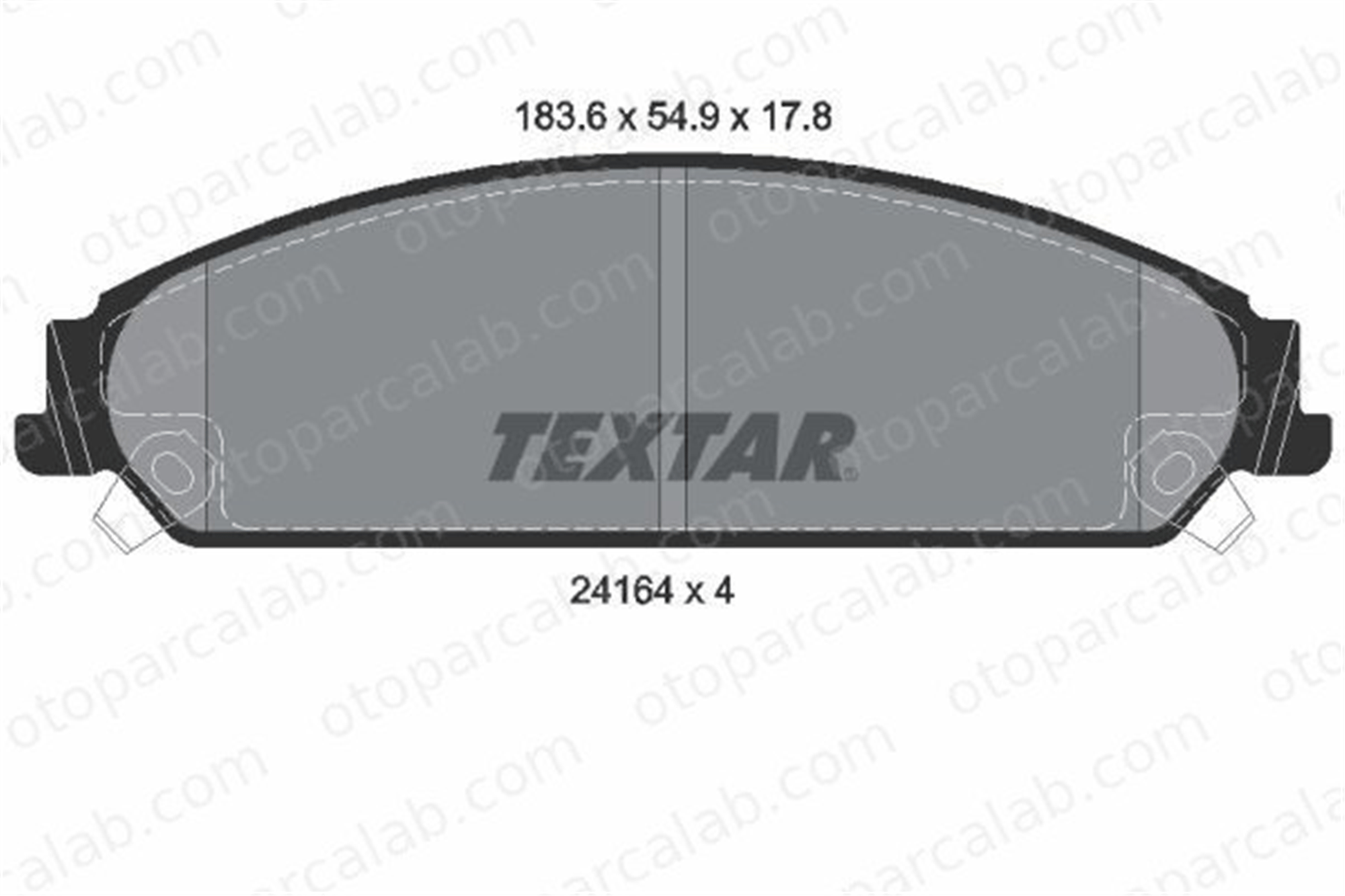 TEXTAR 2416401 Fren Disk Balata Ön CHRYSLER 300C Touring 300C 2416401 5142558AA