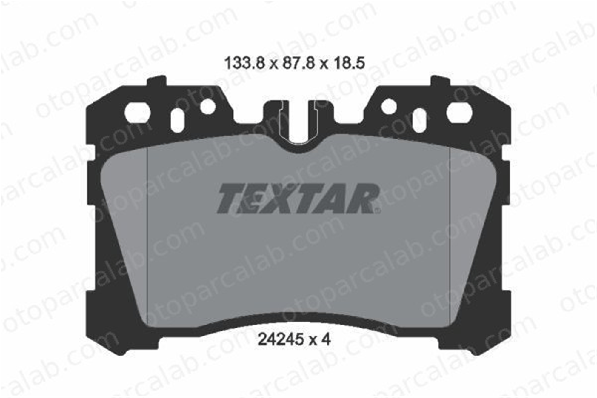 TEXTAR 2424501 Fren Disk Balata Ön LEXUS LS 2424501 44650W110