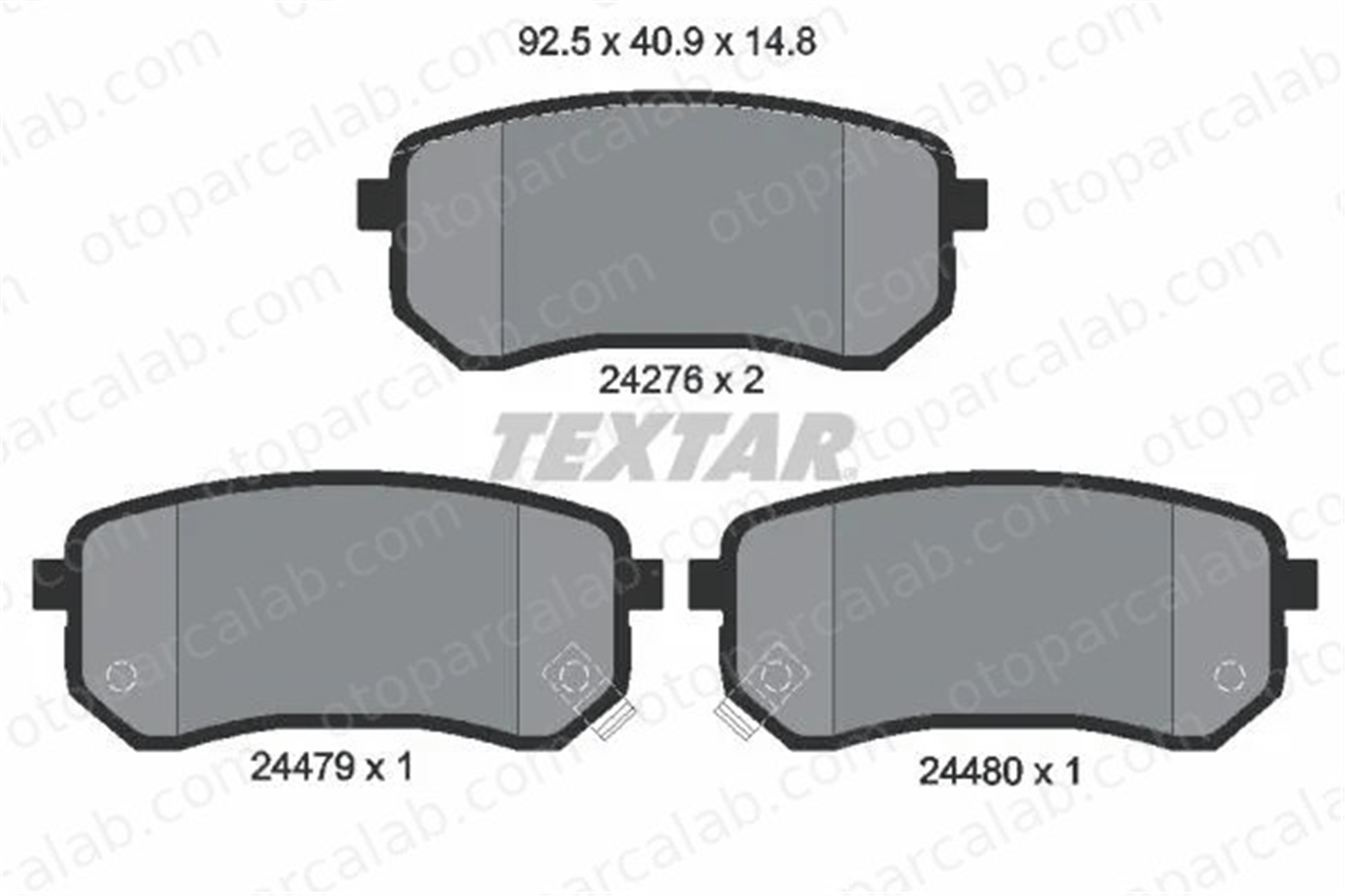 TEXTAR 2427601 Fren Disk Balata Ön HYUNDAI i10 I KIA PICANTO II 2427601 583020XA00