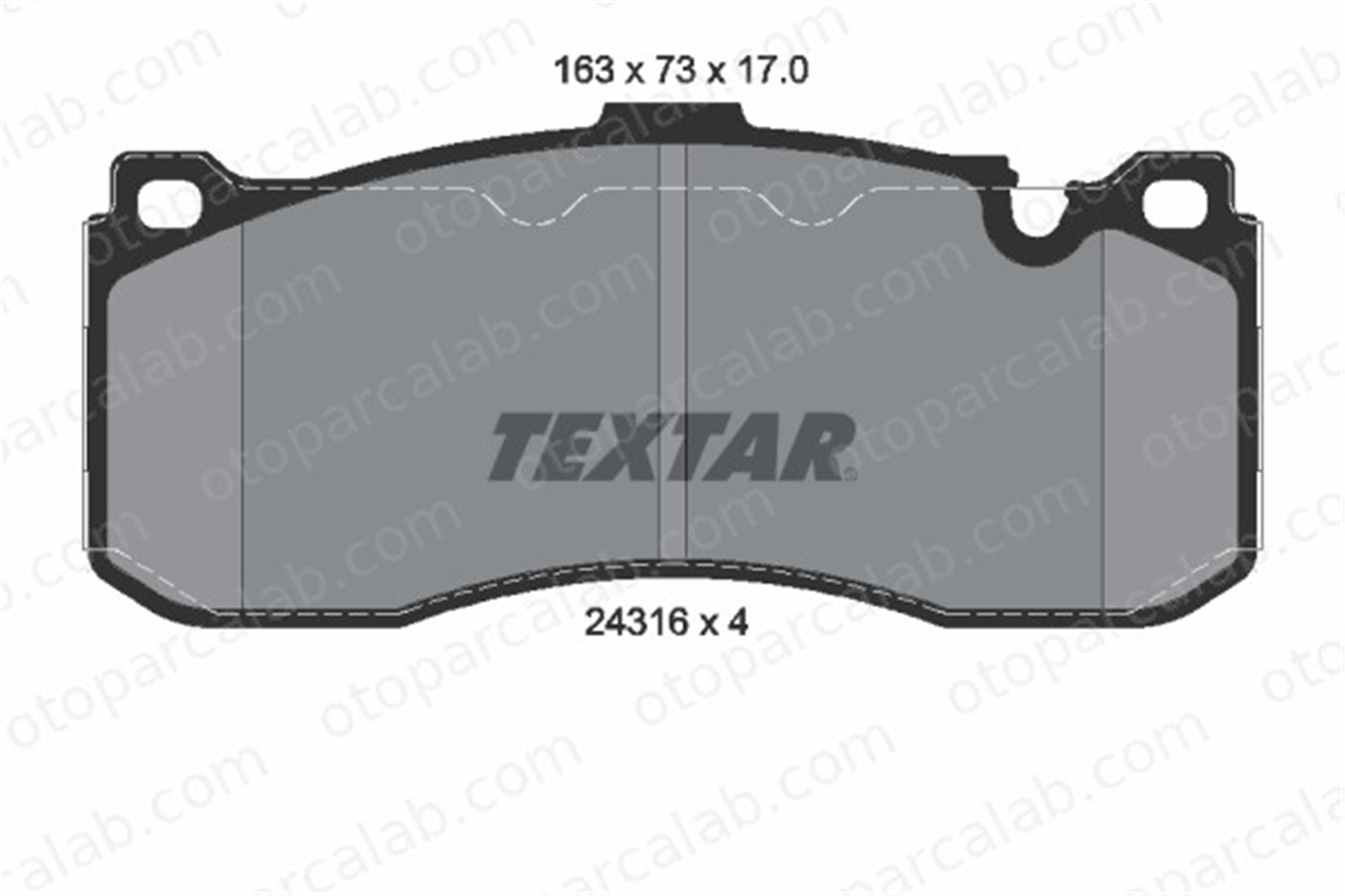TEXTAR 2431601 Fren Disk Balata Ön BMW 1 1 Cabrio 34116786044 34116784807