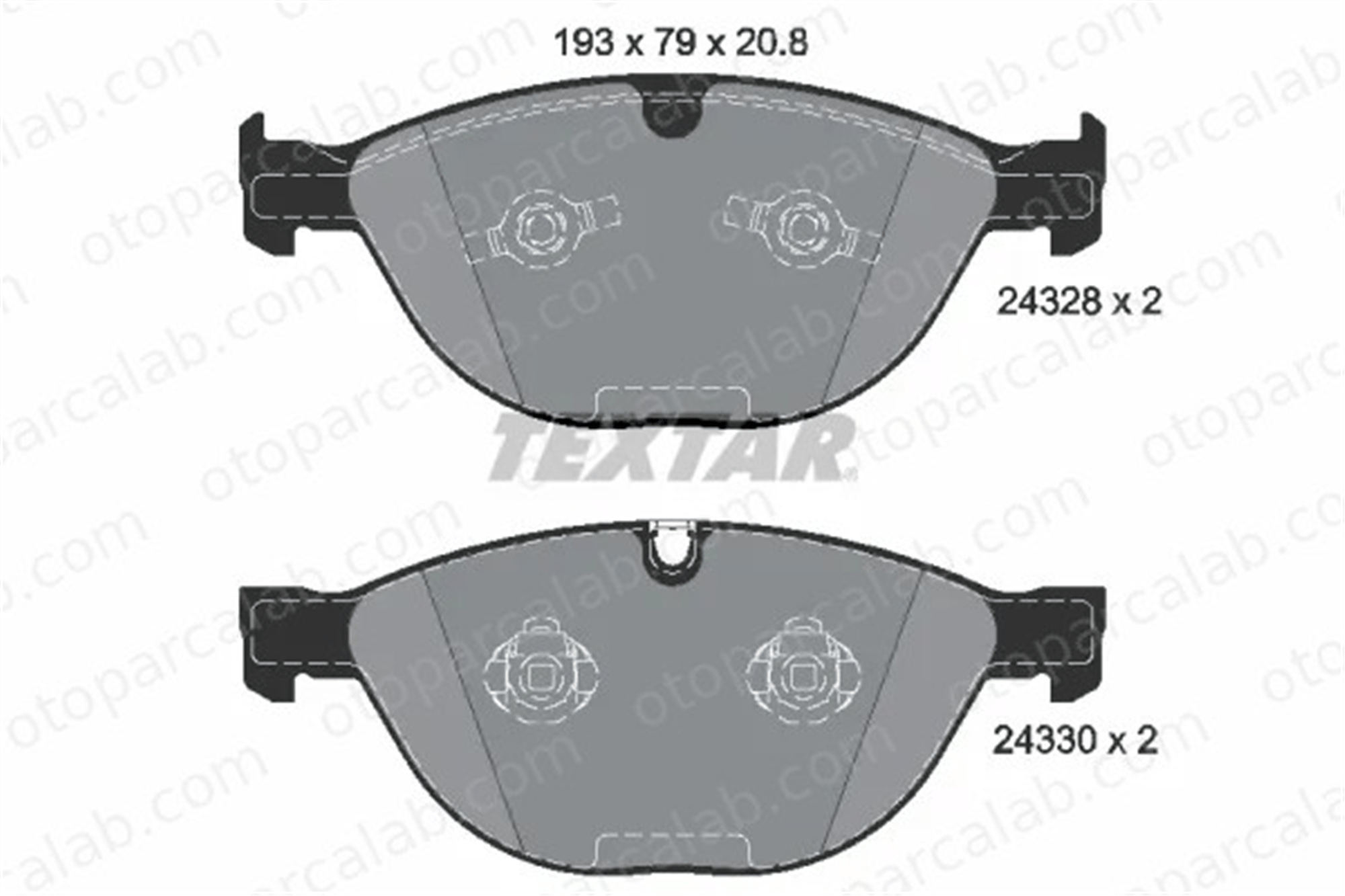TEXTAR 2432801 Fren Disk Balata Ön BMW 5 5 Touring 34112284065 300361