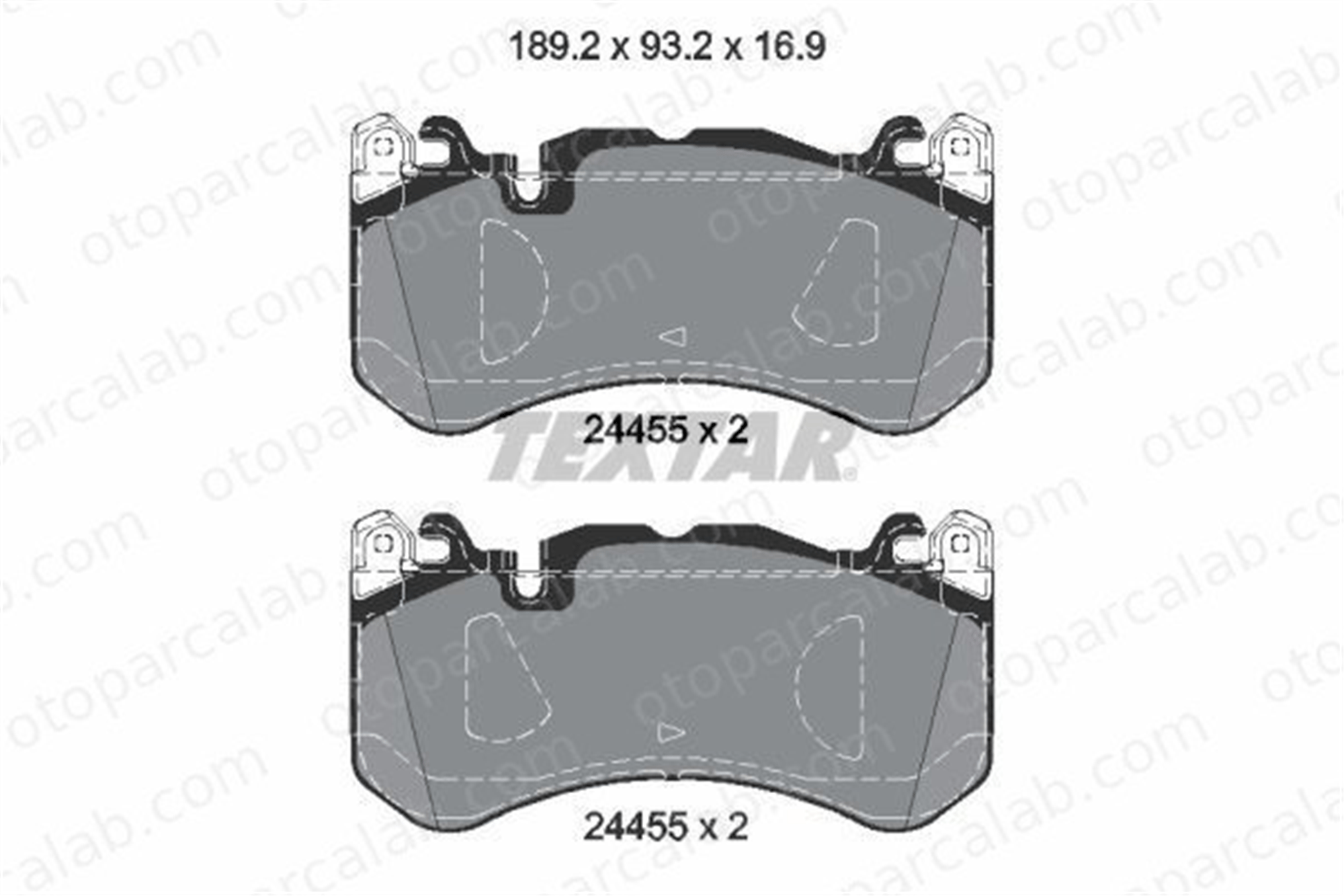 TEXTAR 2445503 Fren Disk Balata Ön MERCEDES-BENZ AMG GT E-SERISI 2445503 4202804