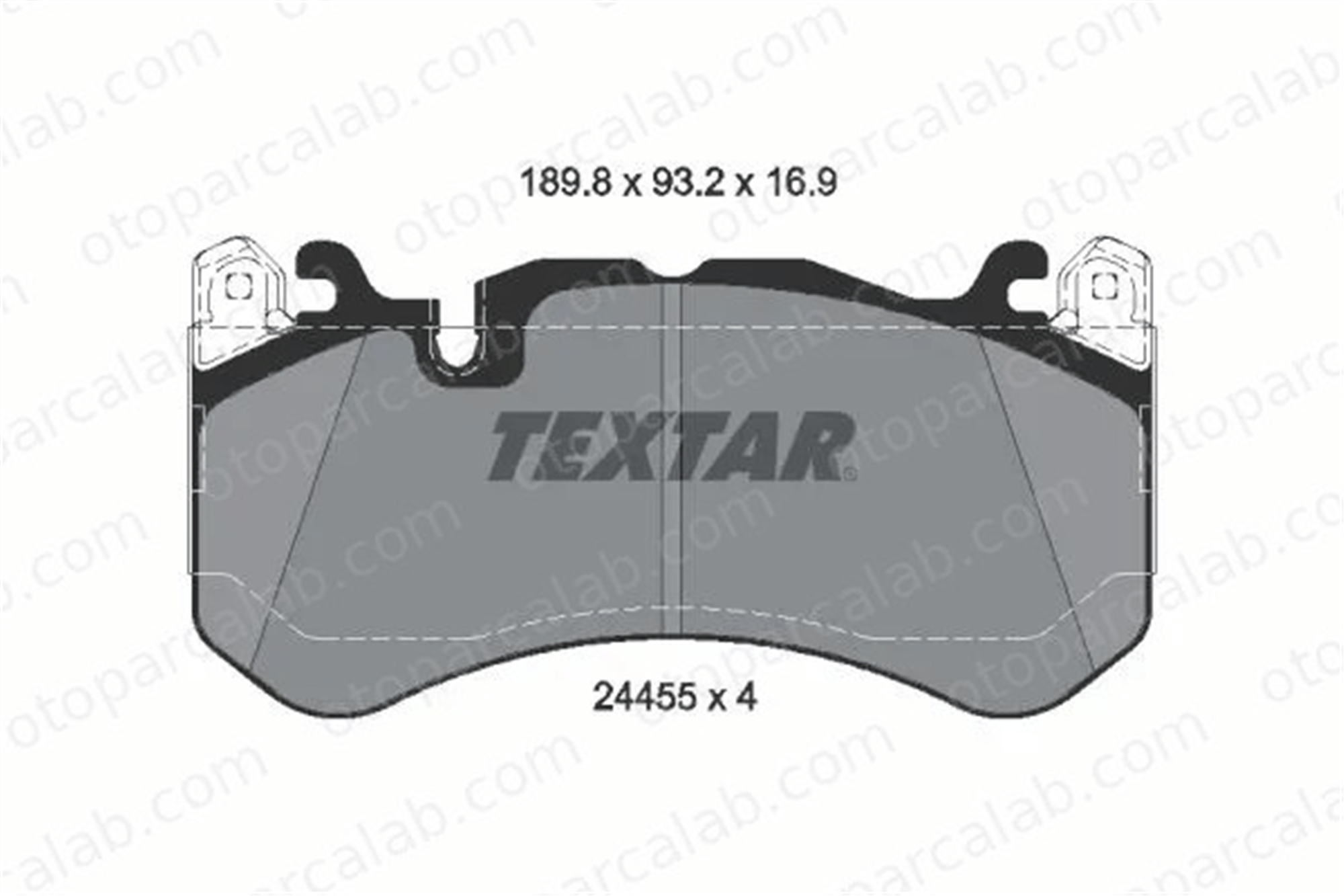 TEXTAR 2445505 Fren Disk Balata Ön MERCEDES-BENZ GLE Coupe GLE A0004204804 4206604