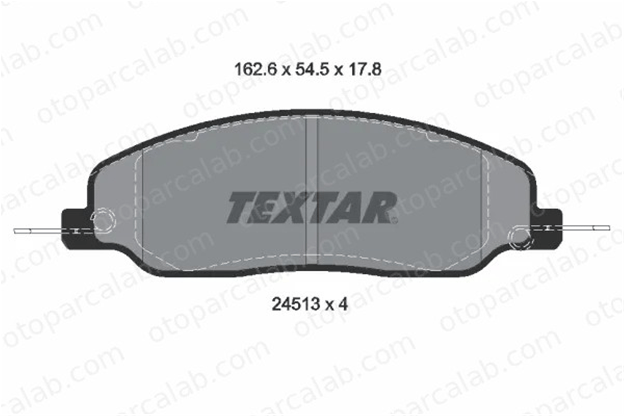 TEXTAR 2451301 Fren Disk Balata Ön FORD USA MUSTANG Coupe MUSTANG Convertible 7R332001AA 4R332001AB
