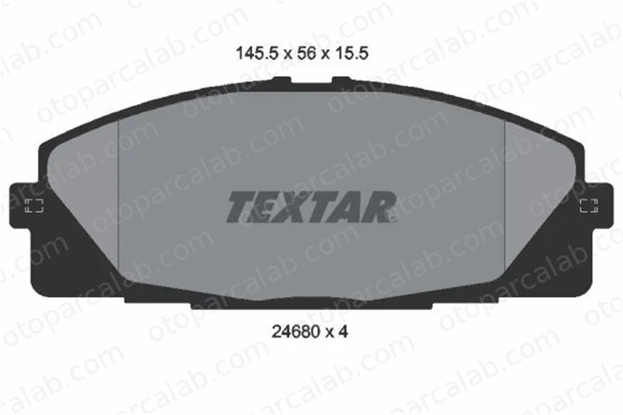 TEXTAR 2468001 Fren Disk Balata Ön TOYOTA HIACE V Panelvan/Van HIACE IV Minibüs/Otobüs 2468001 446526420