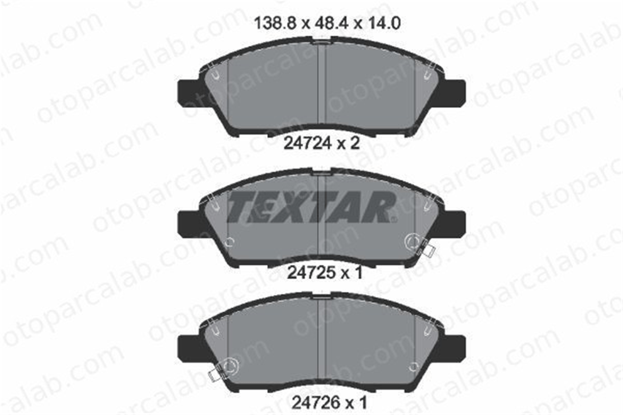 TEXTAR 2472401 Fren Disk Balata Ön NISSAN MICRA IV TIIDA Sedan 2472401 AY040NS140