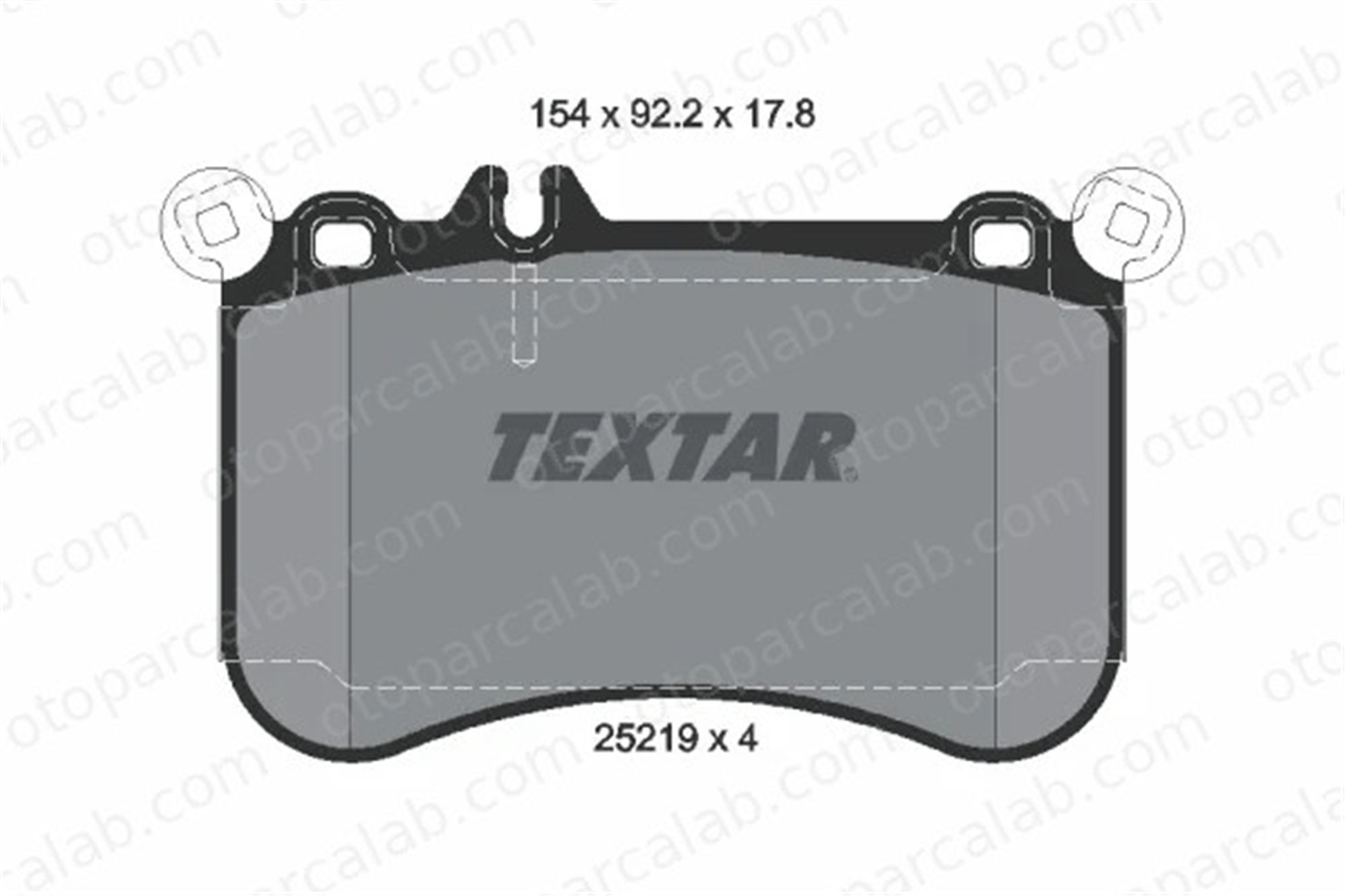 TEXTAR 2521901 Fren Disk Balata Ön MERCEDES-BENZ CLS CLS Shooting Brake A0074209920 4204104