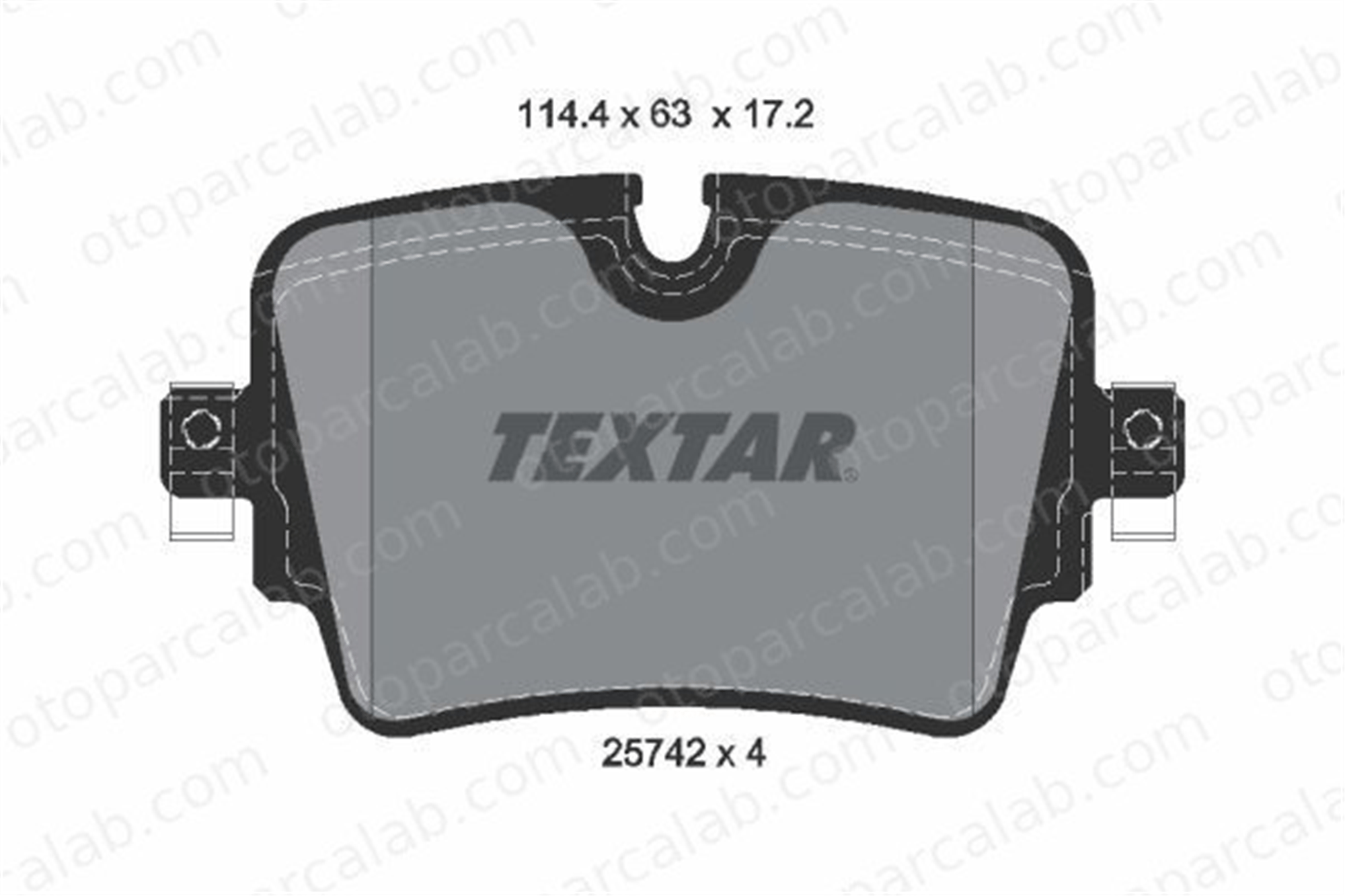 TEXTAR 2574201 Fren Disk Balata Ön JAGUAR F-TYPE Cabrio F-TYPE Coupe 2574201 C2D49907