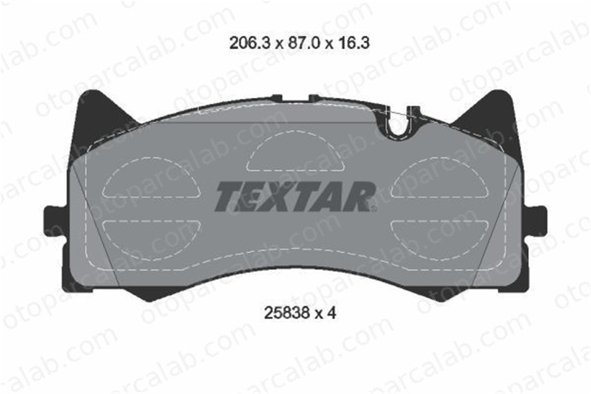 TEXTAR 2583801 Fren Disk Balata Ön MERCEDES-BENZ AMG GT AMG GT Roadster 2583801 4204700