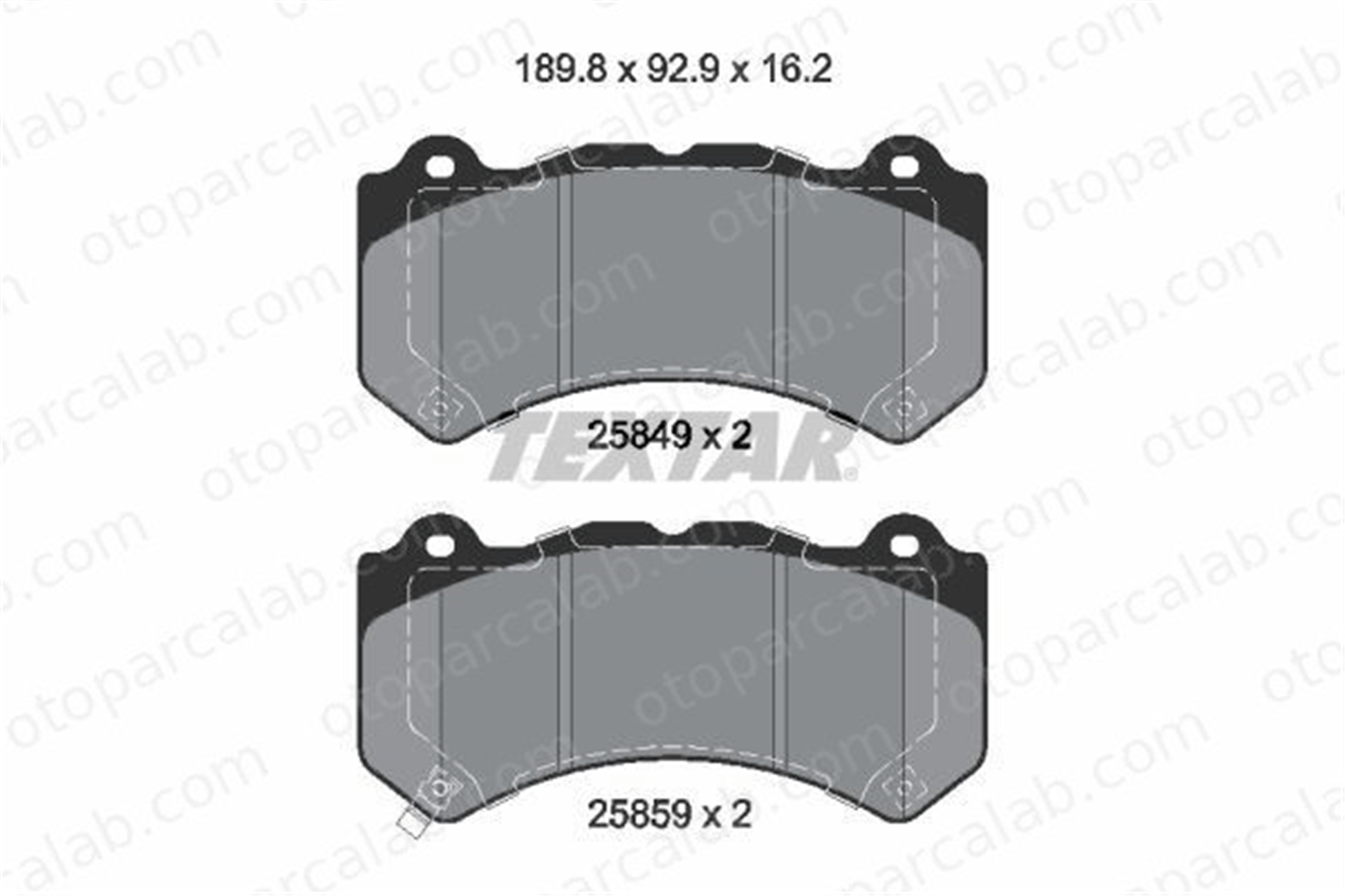 TEXTAR 2584901 Fren Disk Balata Ön NISSAN GT-R JEEP GRAND CHEROKEE IV 2584901 ST3501501C