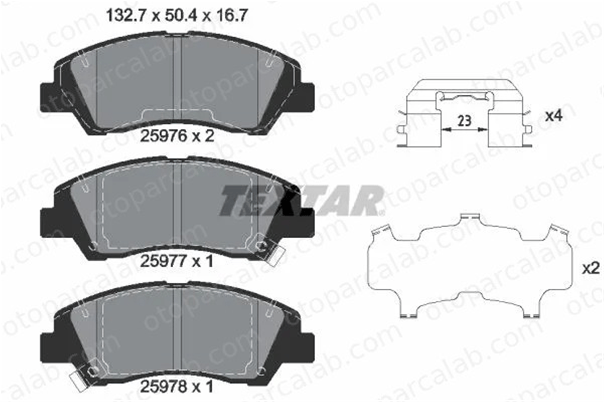 TEXTAR 2597601 Fren Disk Balata Ön HYUNDAI i10 II i10 III 2597601 58101B4A00